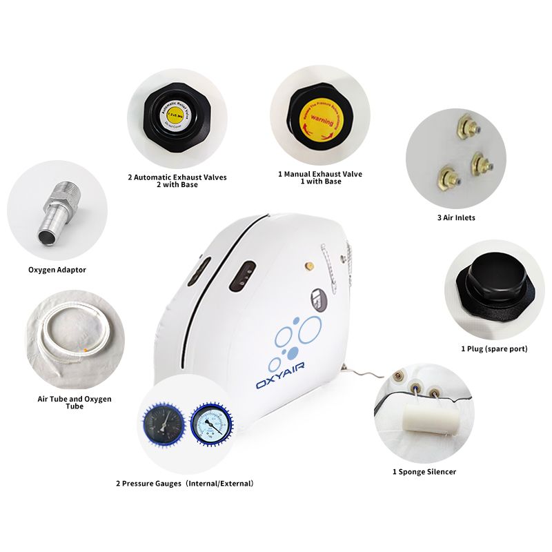Oxy-Air Soft Sitting Hyperbaric Chamber 1.3-1.5ATA LifeMed USA