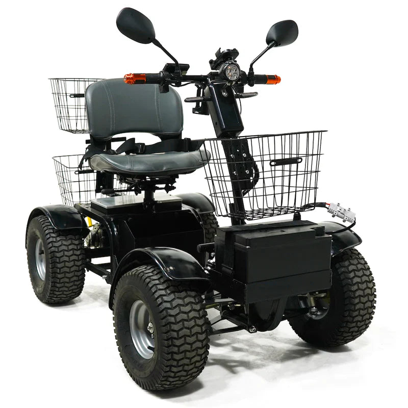 Green Transporter Cheeta Ninja All-Terrain Mobility Scooter 48V/20Ah 1100W 4-Wheel LifeMed USA