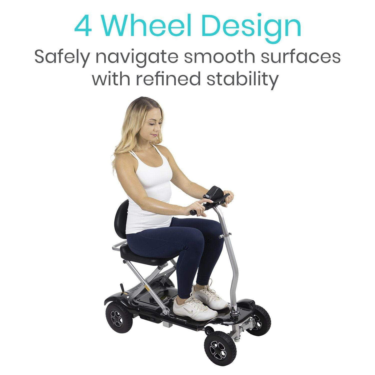 Vive Health MOB1030SLB Folding Mobility Scooter LifeMed USA