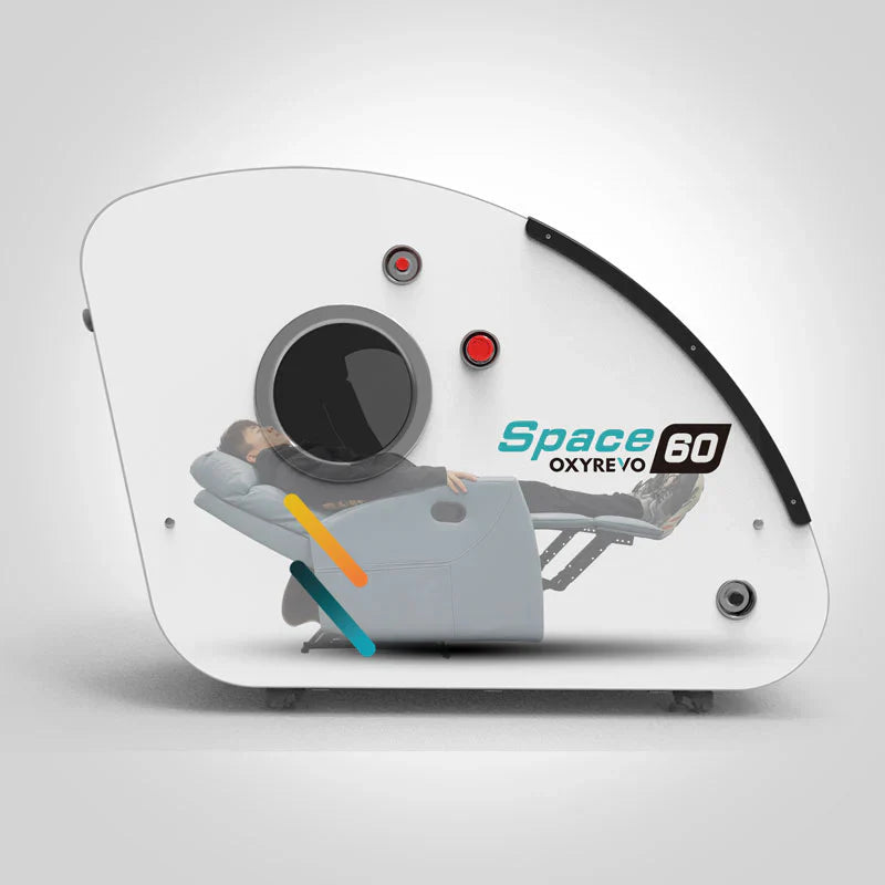 OXYREVO Space60 Premium Reclining Hyperbaric Chamber: 1.5 ATA - 2.0 ATA LifeMed USA