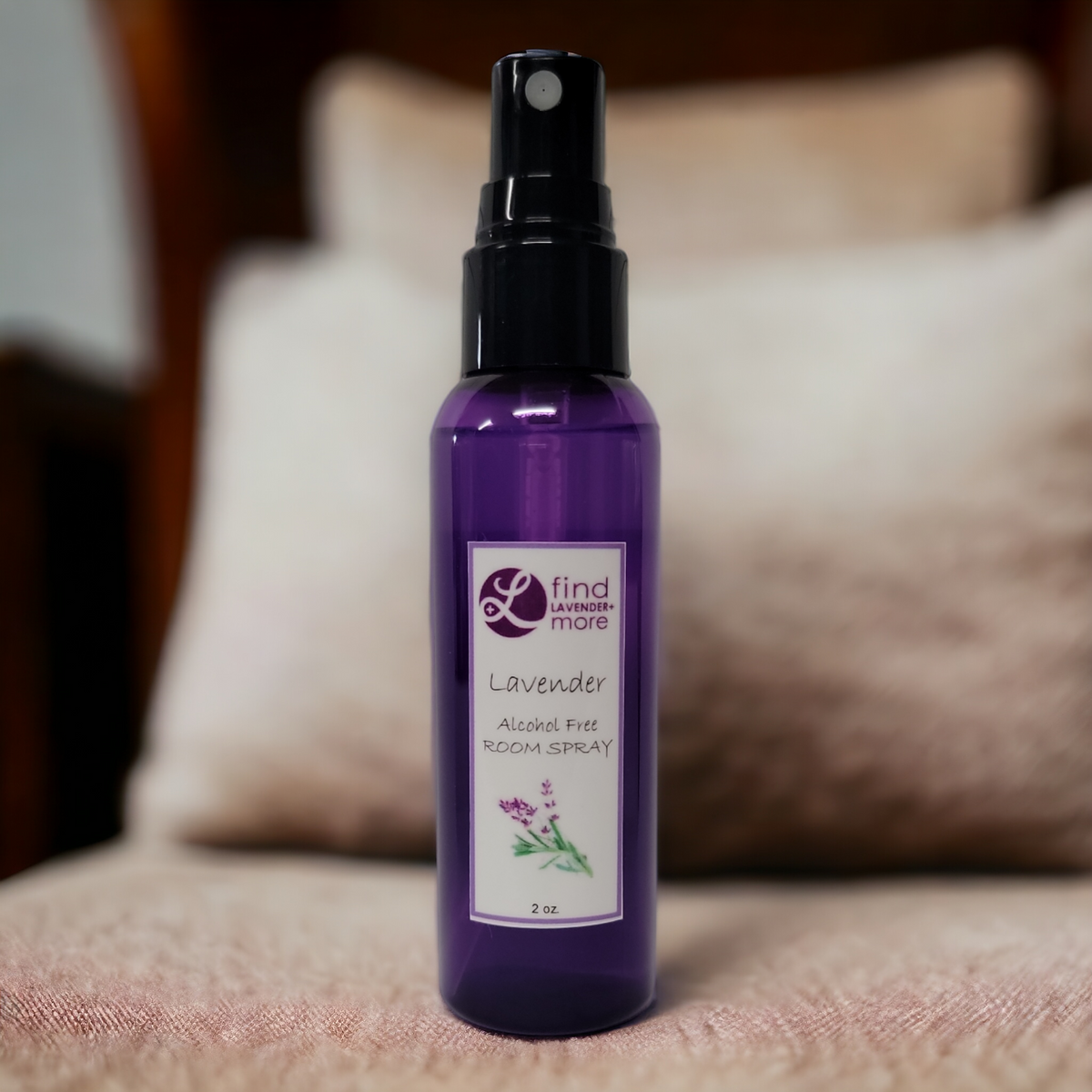 Room Spray, Alcohol Free, Water Based Findlavender.com