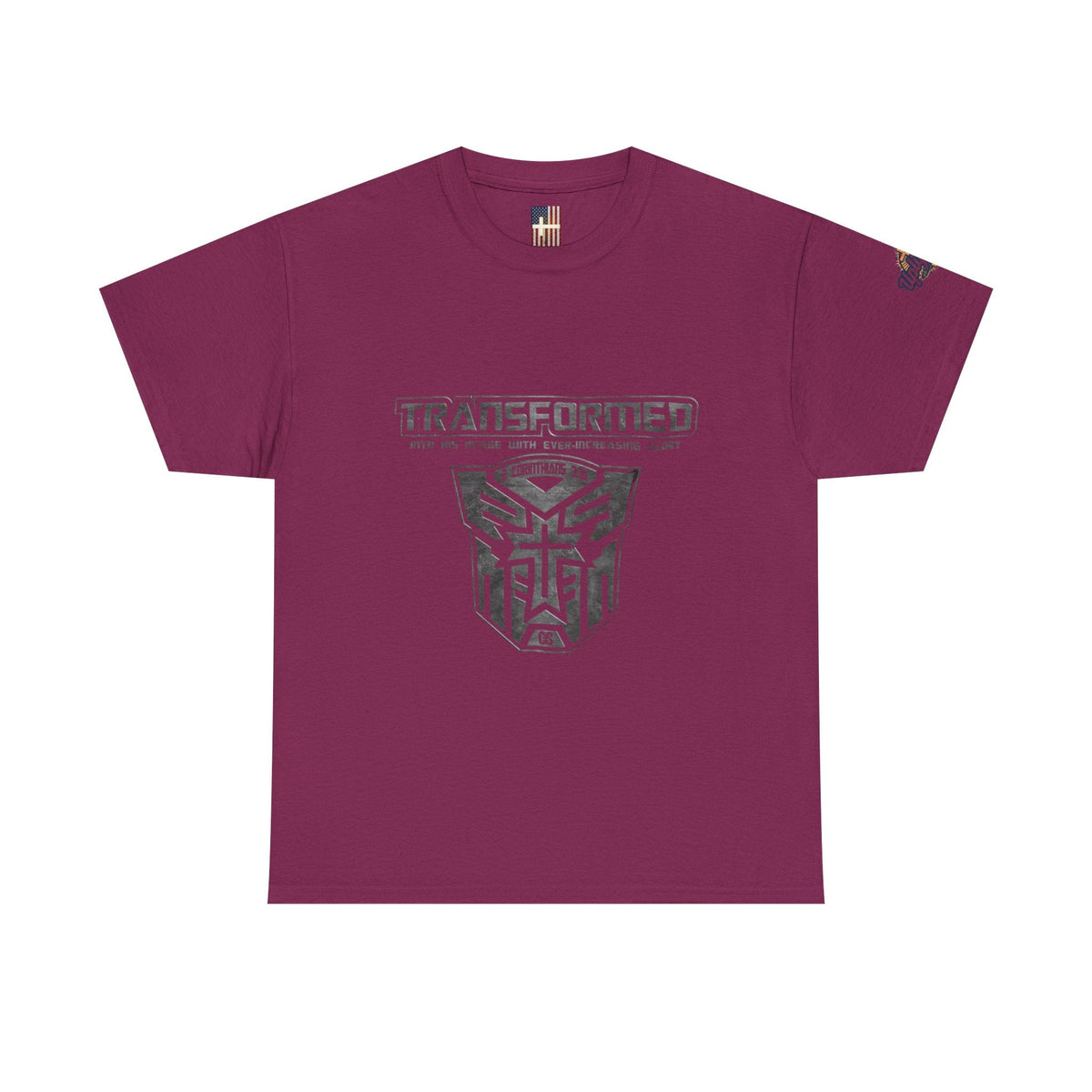 Transformer Logo Christian T-shirt | 2 Corinthians 3:18 Bible Verse T-shirt Printify