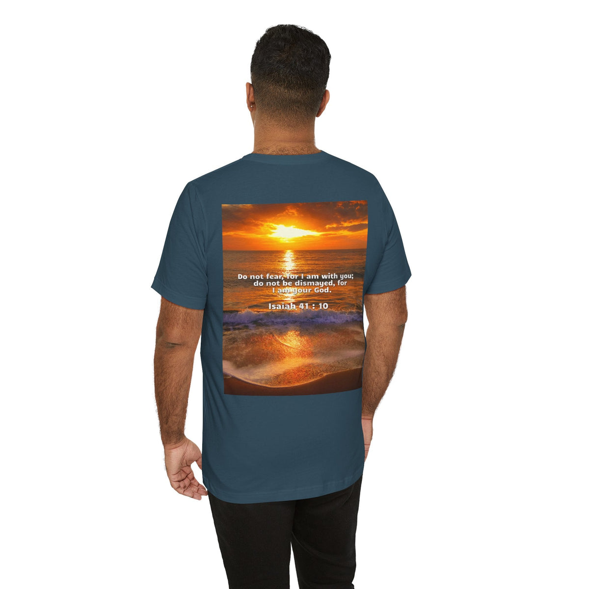 Bible Verse Unisex - Isaiah 41 : 10 Jersey Short Sleeve Tee Printify