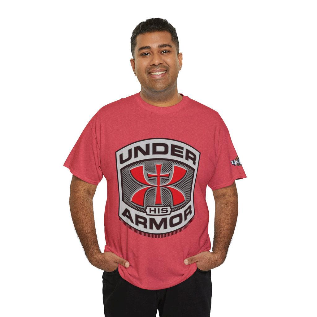 Under HIS Armor Christian T-Shirt — Faith-Inspired Under Armour Style Printify
