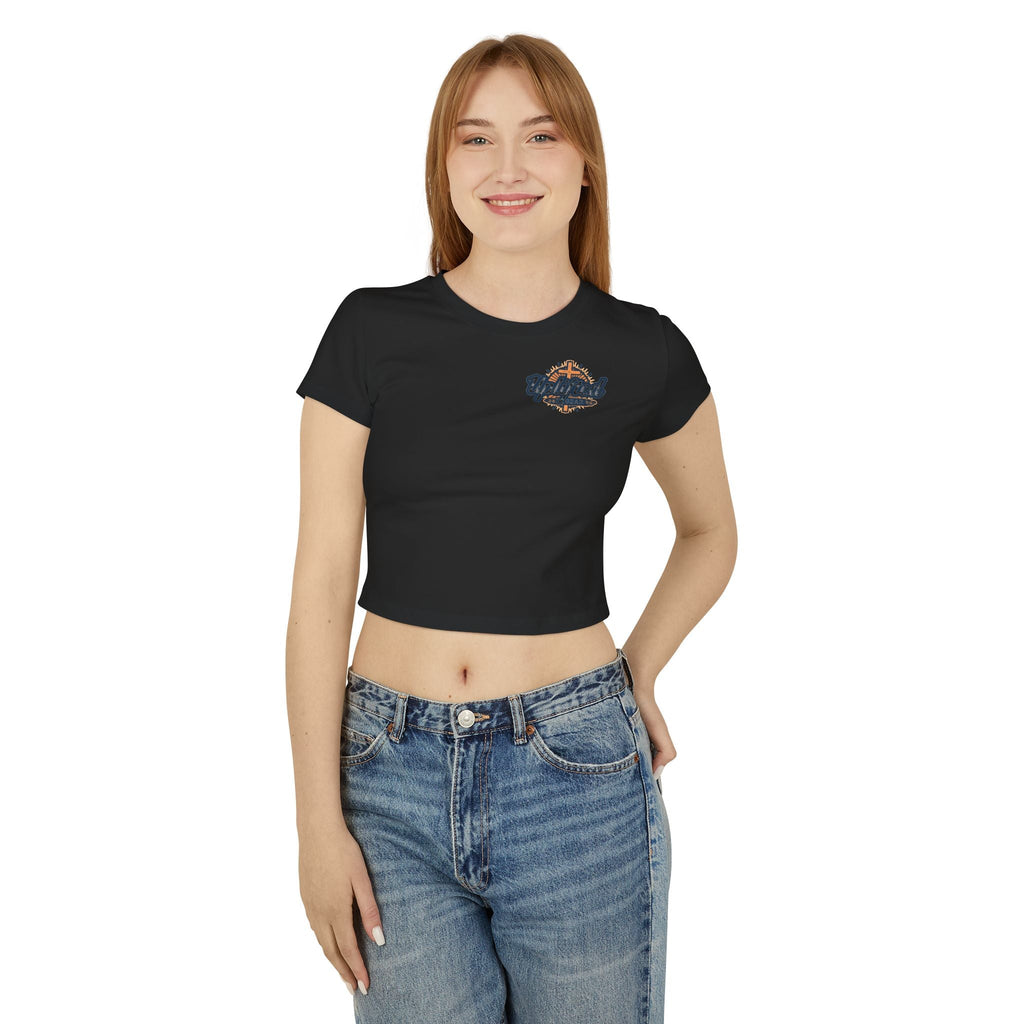 Women's Baby Tee - Phillipians 4:13 Bible Verse Religious Design Printify