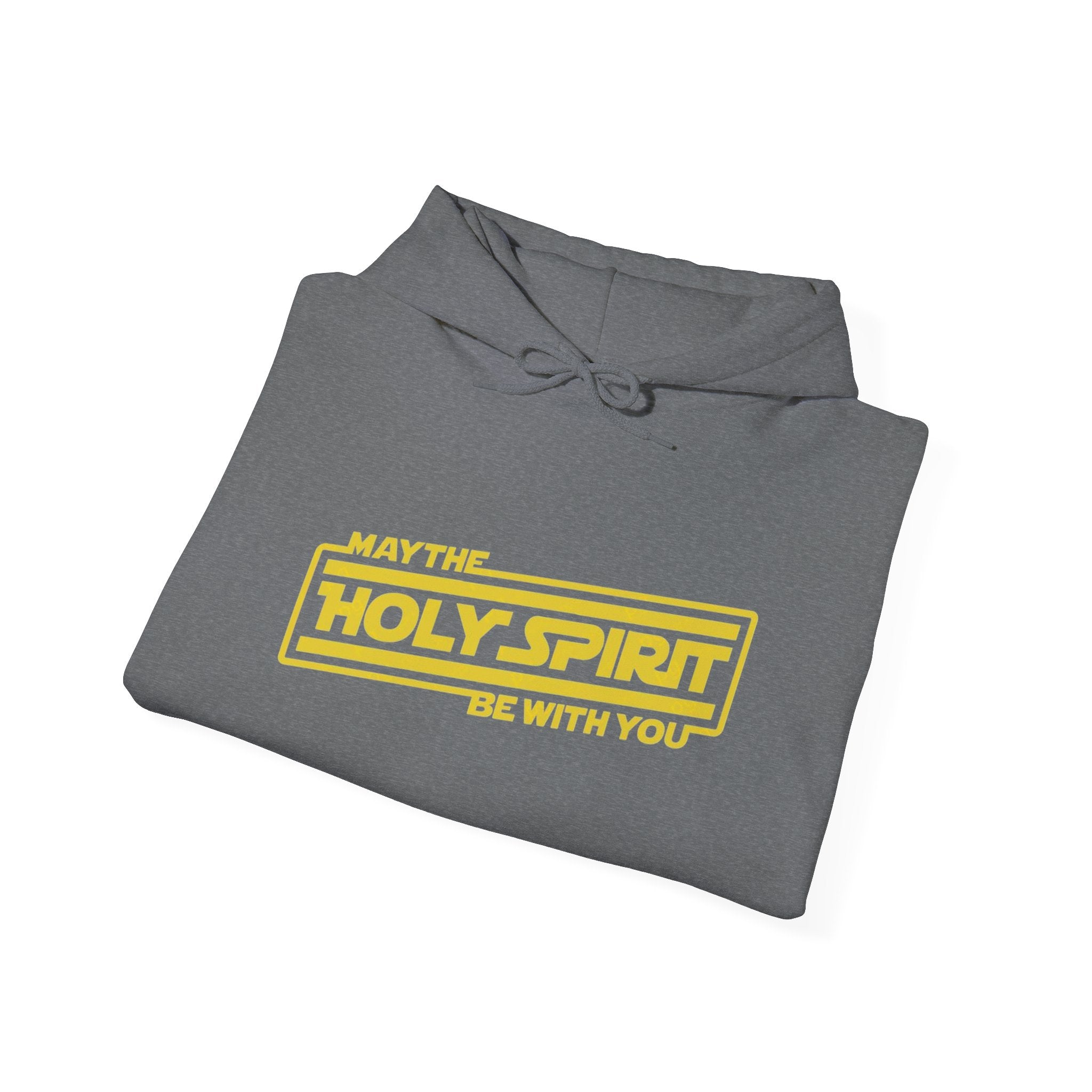 May the Holy Spirit Be With You Hoodie - Christian Star Wars Parody Hoodie Printify