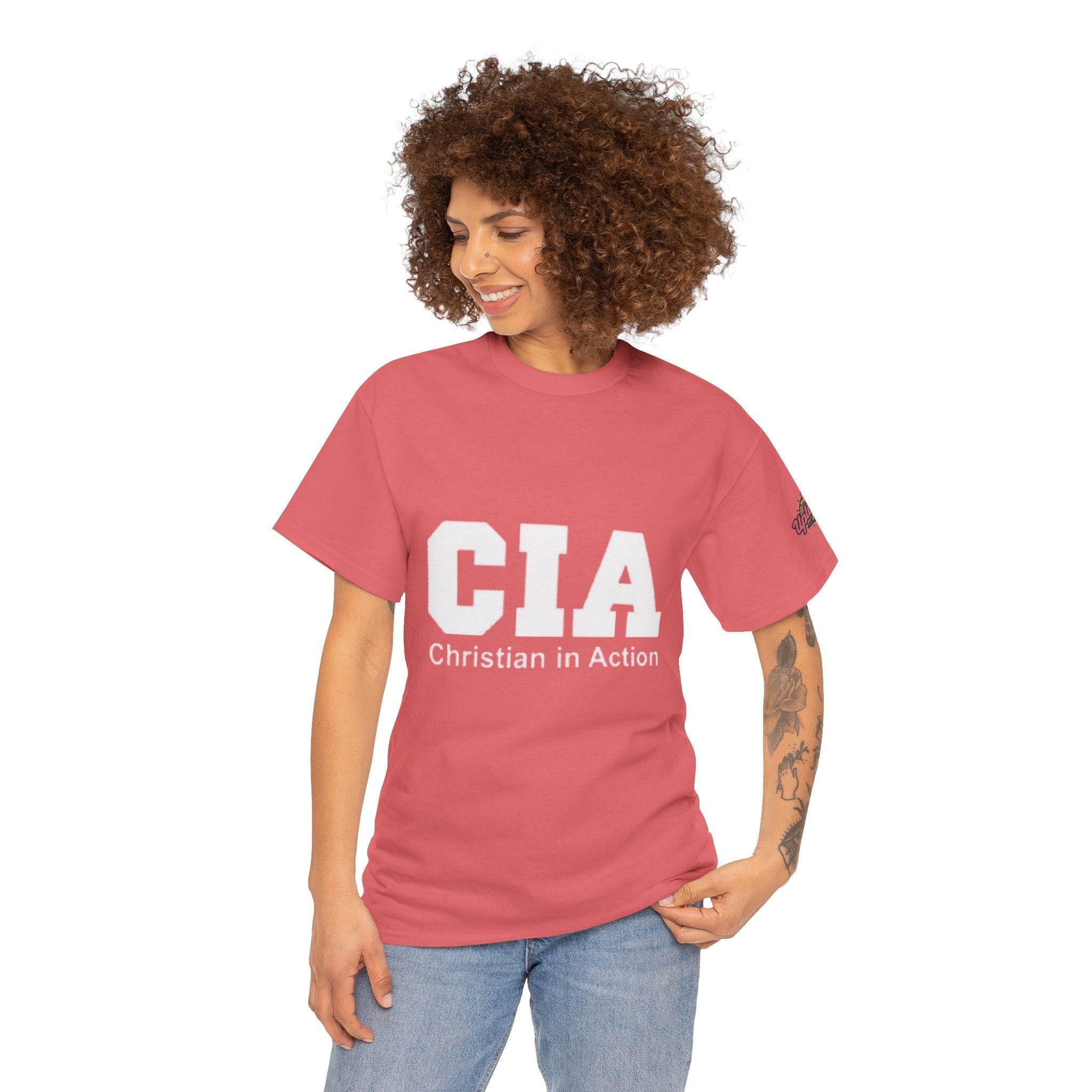 CIA Christian in Action T-shirt - Funny Faith Parody T-shirt - Mission Ready Apparel Printify