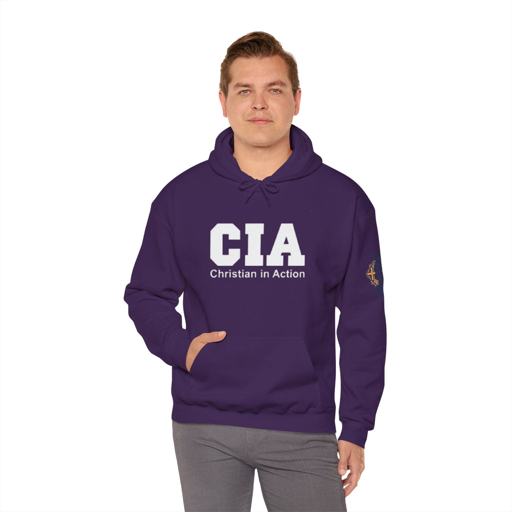 CIA Christian in Action Hoodie - Funny Faith Parody Hoodie - Mission Ready Apparel Printify