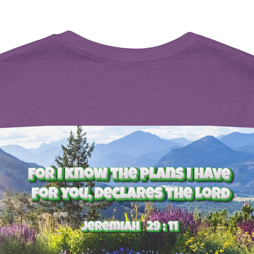 Bible Verse Unisex Tee - Jeremiah 29 : 11 Printify