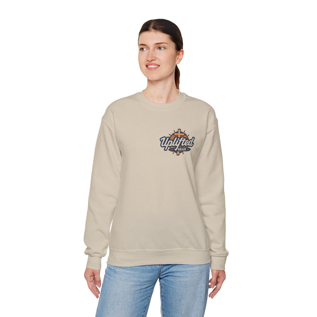 God Created Adam and Eve Sweatshirt – Biblical Truth Christian Sweatshirt for Unshakable Faith Printify