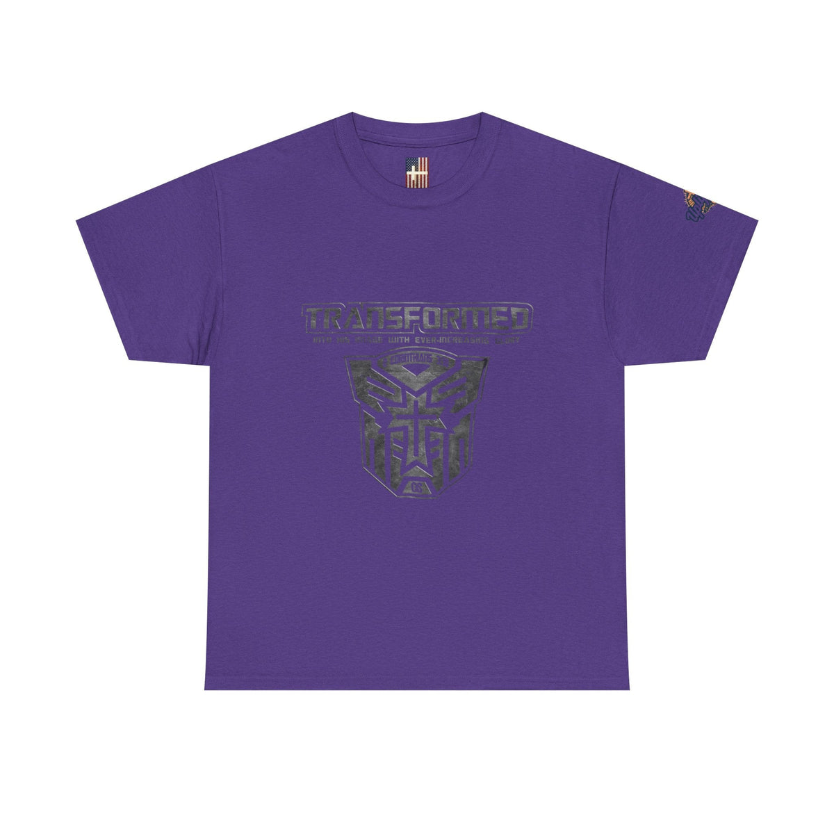 Transformer Logo Christian T-shirt | 2 Corinthians 3:18 Bible Verse T-shirt Printify