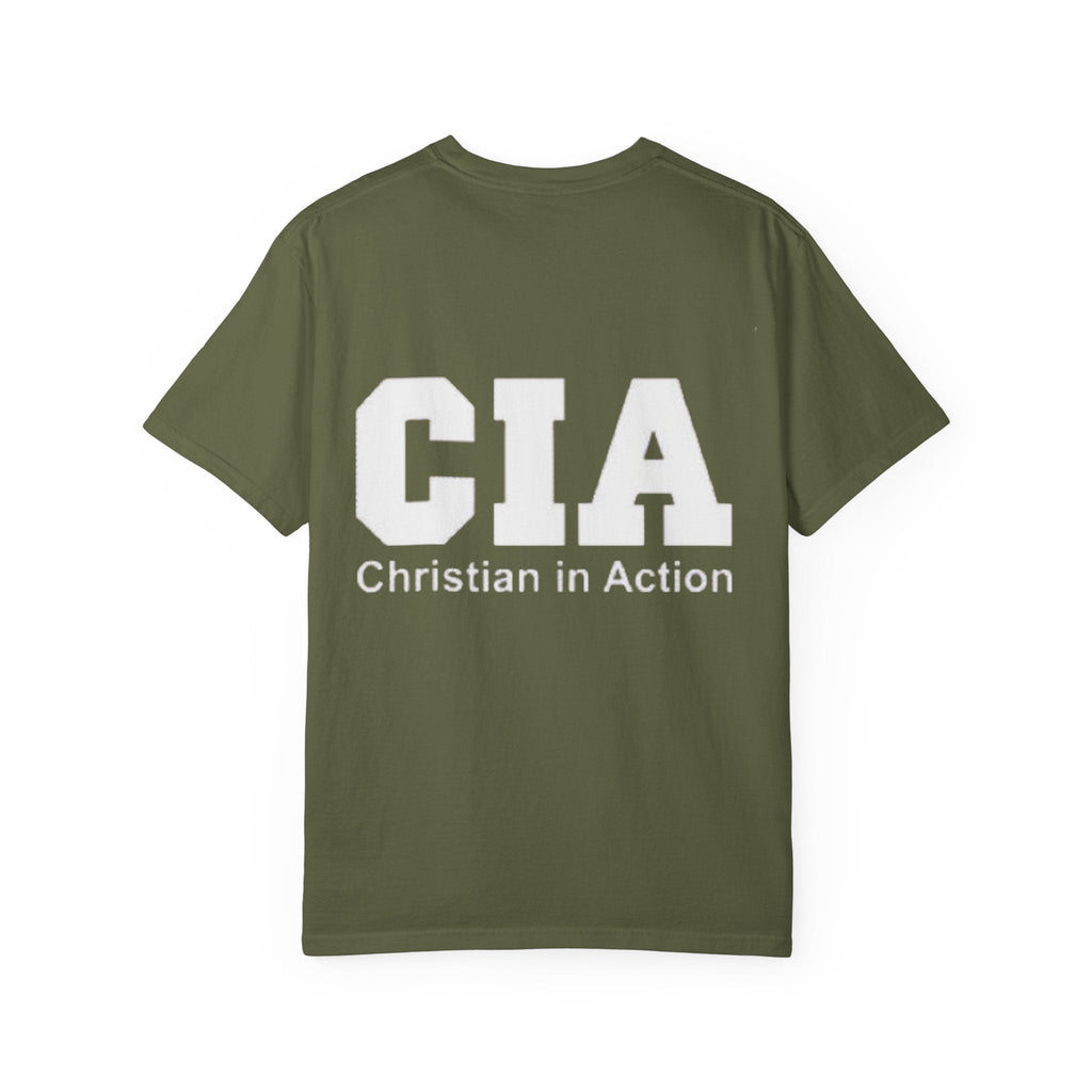 CIA Christian in Action T-shirt - Funny Faith Parody T-shirt - Mission Ready Apparel Printify