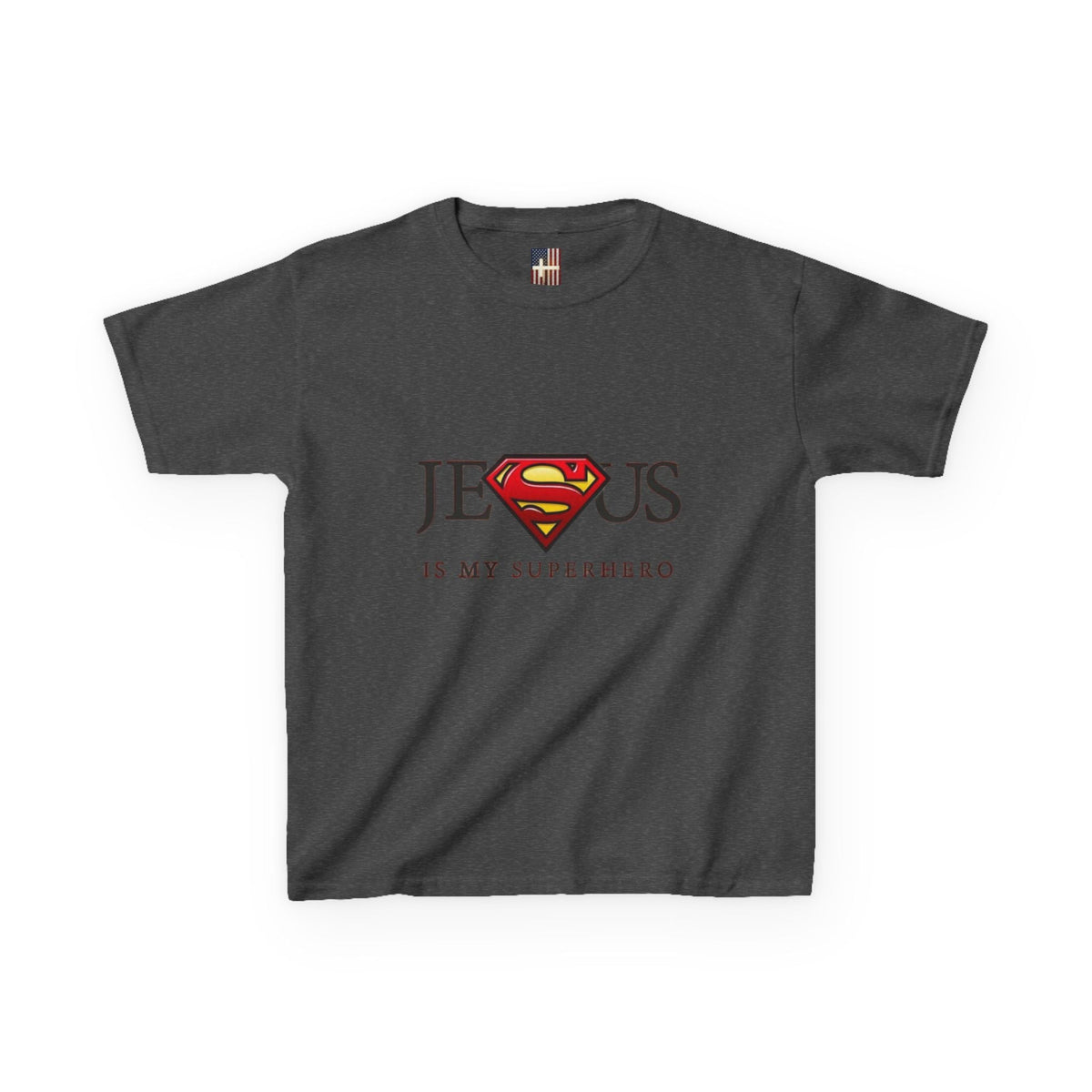 Jesus Is My Superhero T-Shirt — Faith-Based Superman-Inspired Tee Printify