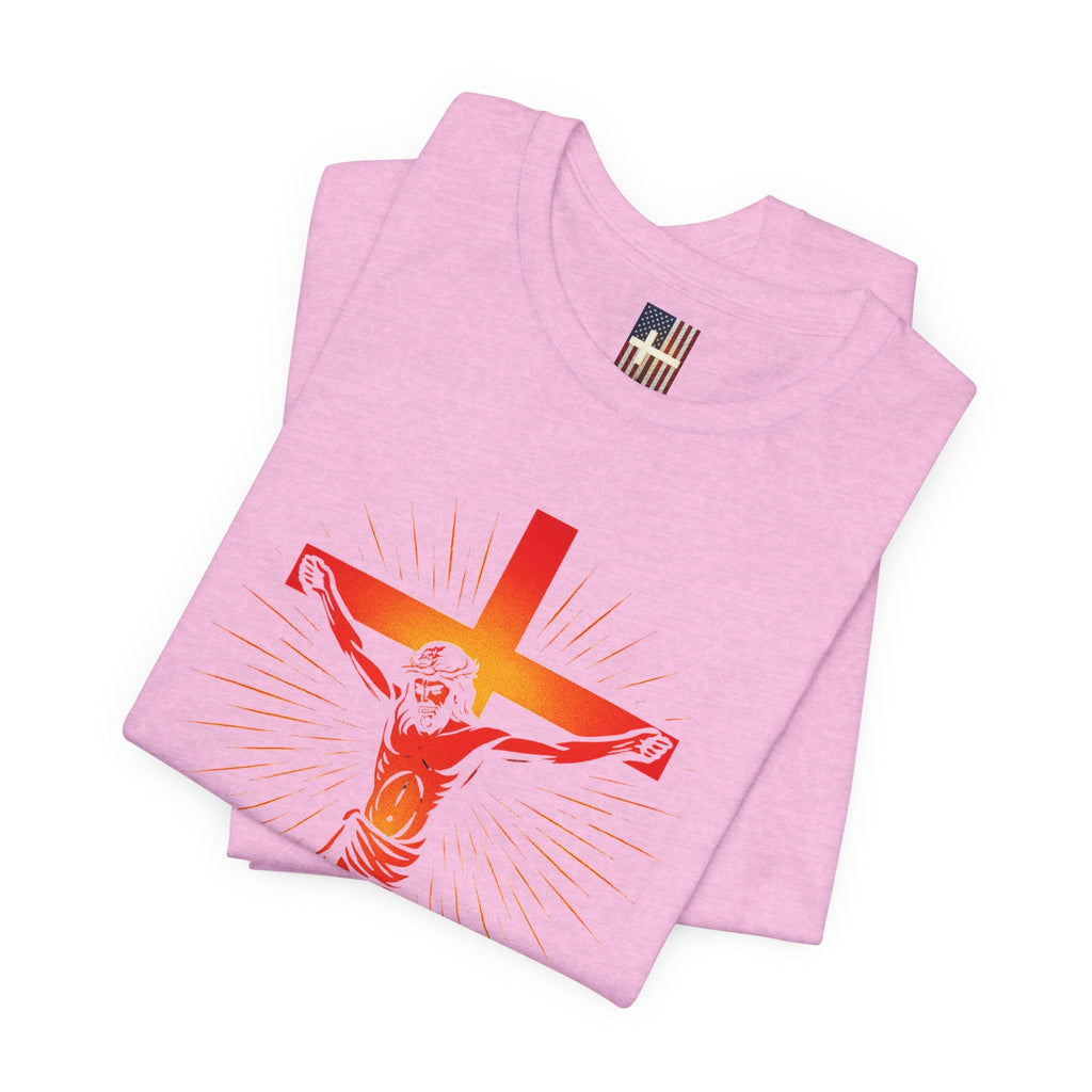 Unashamed T-shirt – Romans 1:16 Crucifixion Christian t-shirt for Bold Unwavering Faith Printify