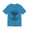 Connect to God T-shirt - WIFI Password is Jesus - Funny Christian Faith T-shirt Printify