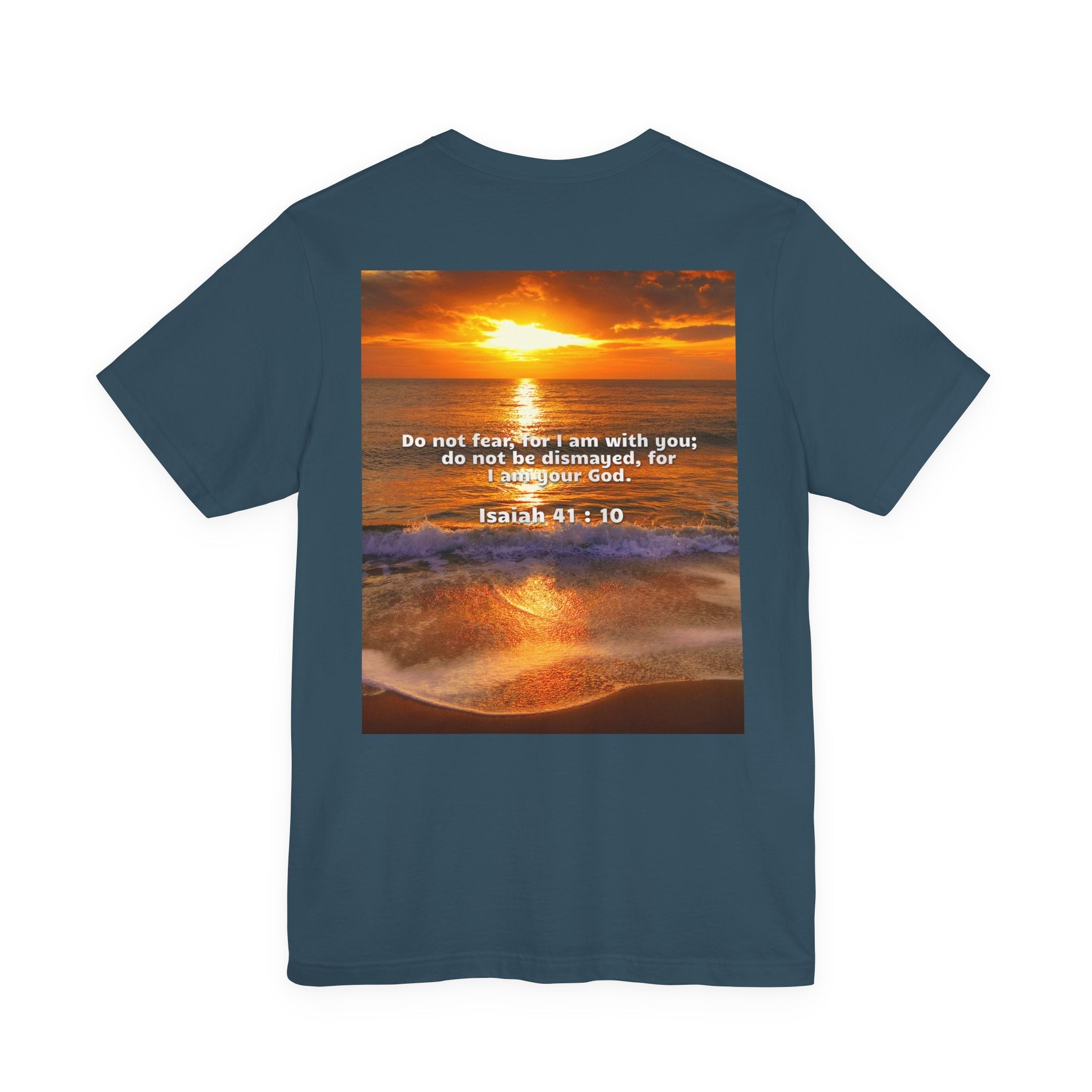 Bible Verse Unisex - Isaiah 41 : 10 Jersey Short Sleeve Tee Printify