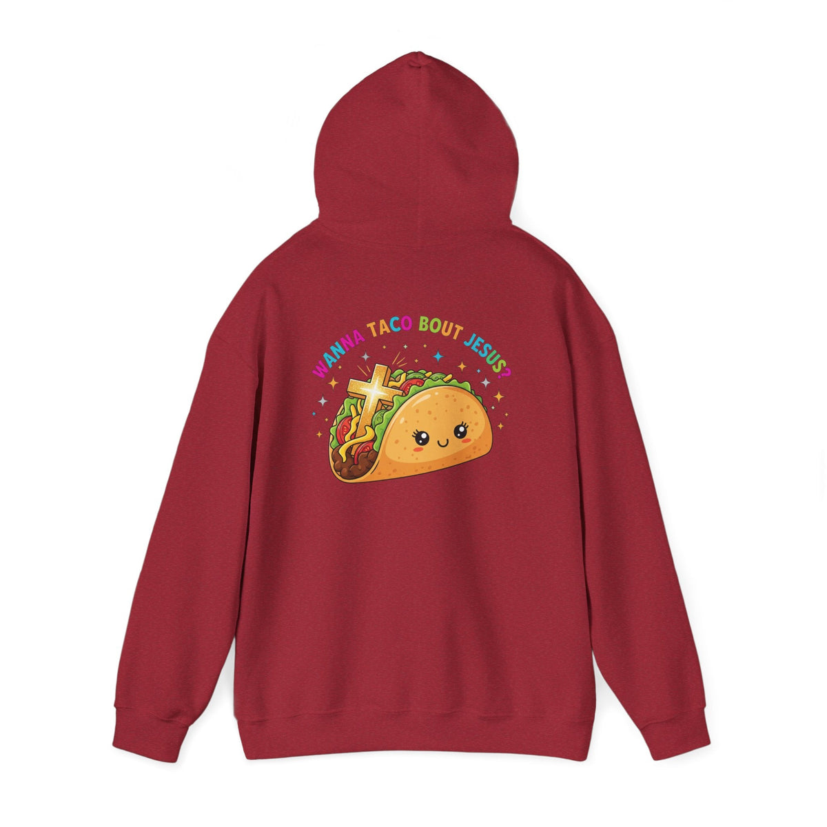 Wanna Taco 'Bout Hoodie – Cozy Christian Pun Hoodie for Faith & Fun Printify