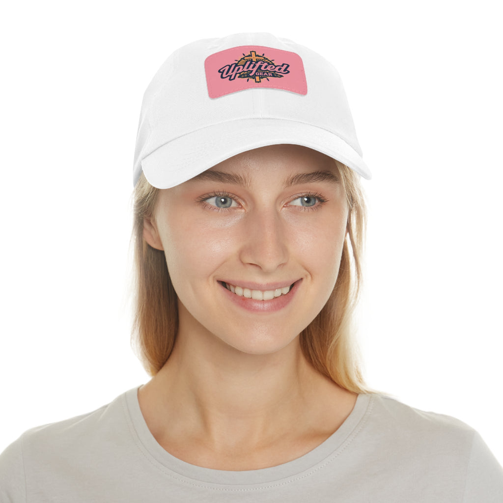 Uplifted Gear Dad Hat Christian Brand Rectangle Printify