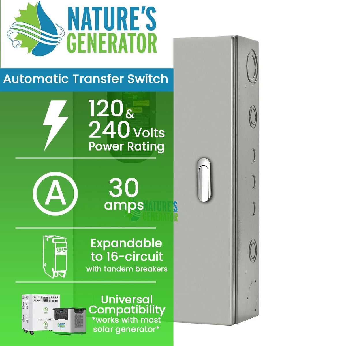 30A Automatic Generator Transfer Switch Nature's Generator