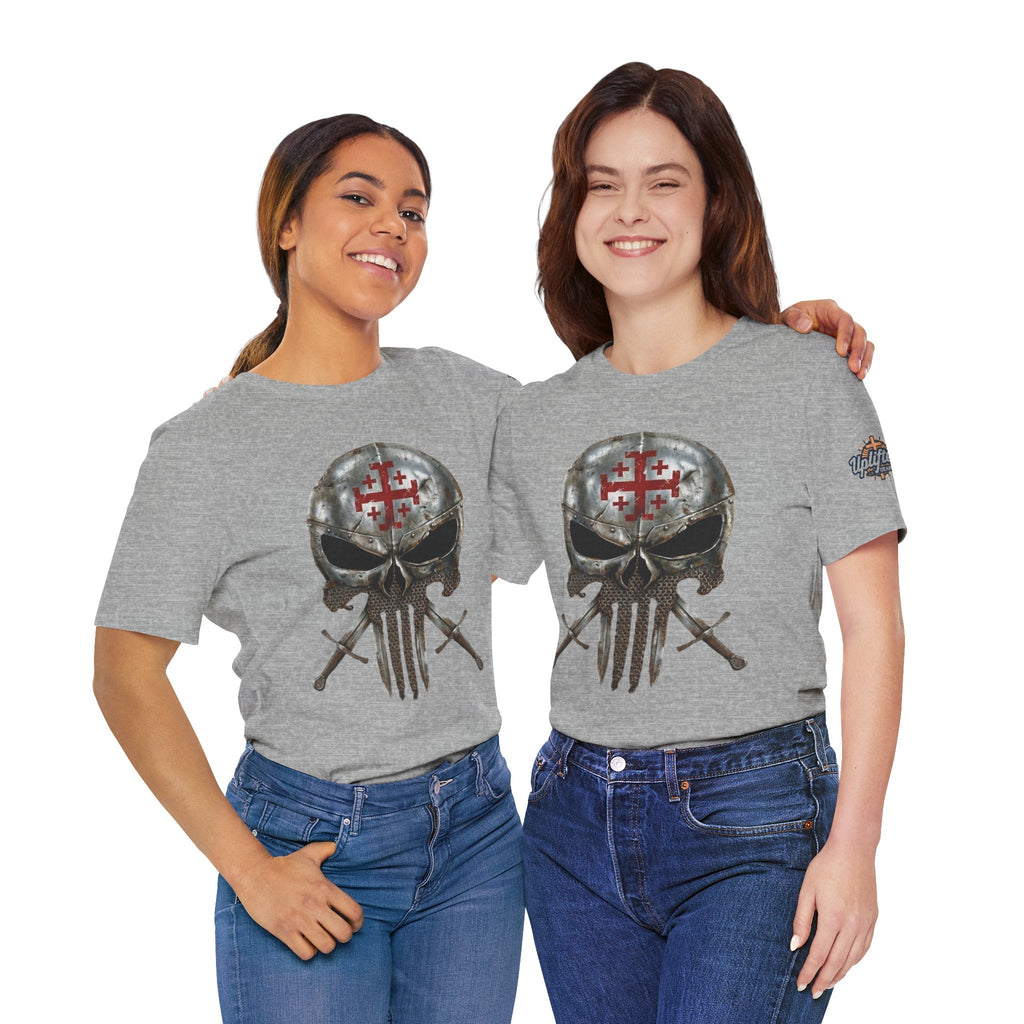 Crusader Knight Christian Skull T-shirt - Warrior Armor of God T-shirt Printify