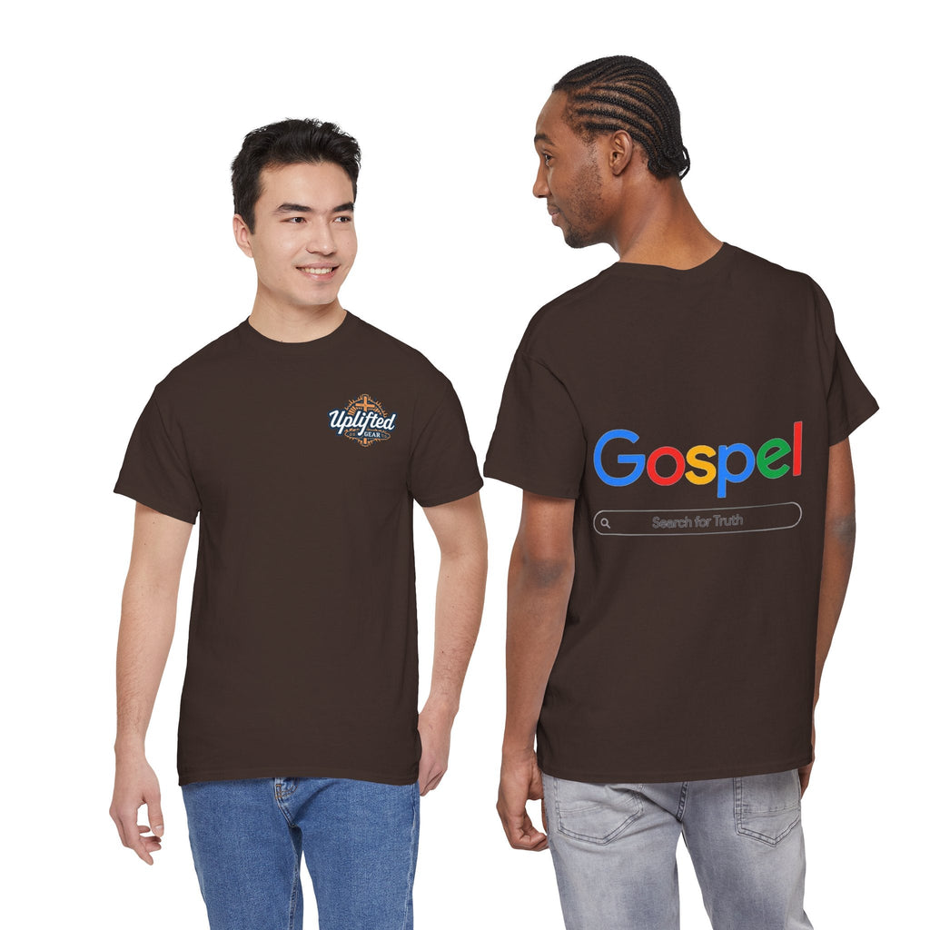Gospel Graphic Tee — "Gospel" Colorful Logo Christian T-Shirt Printify