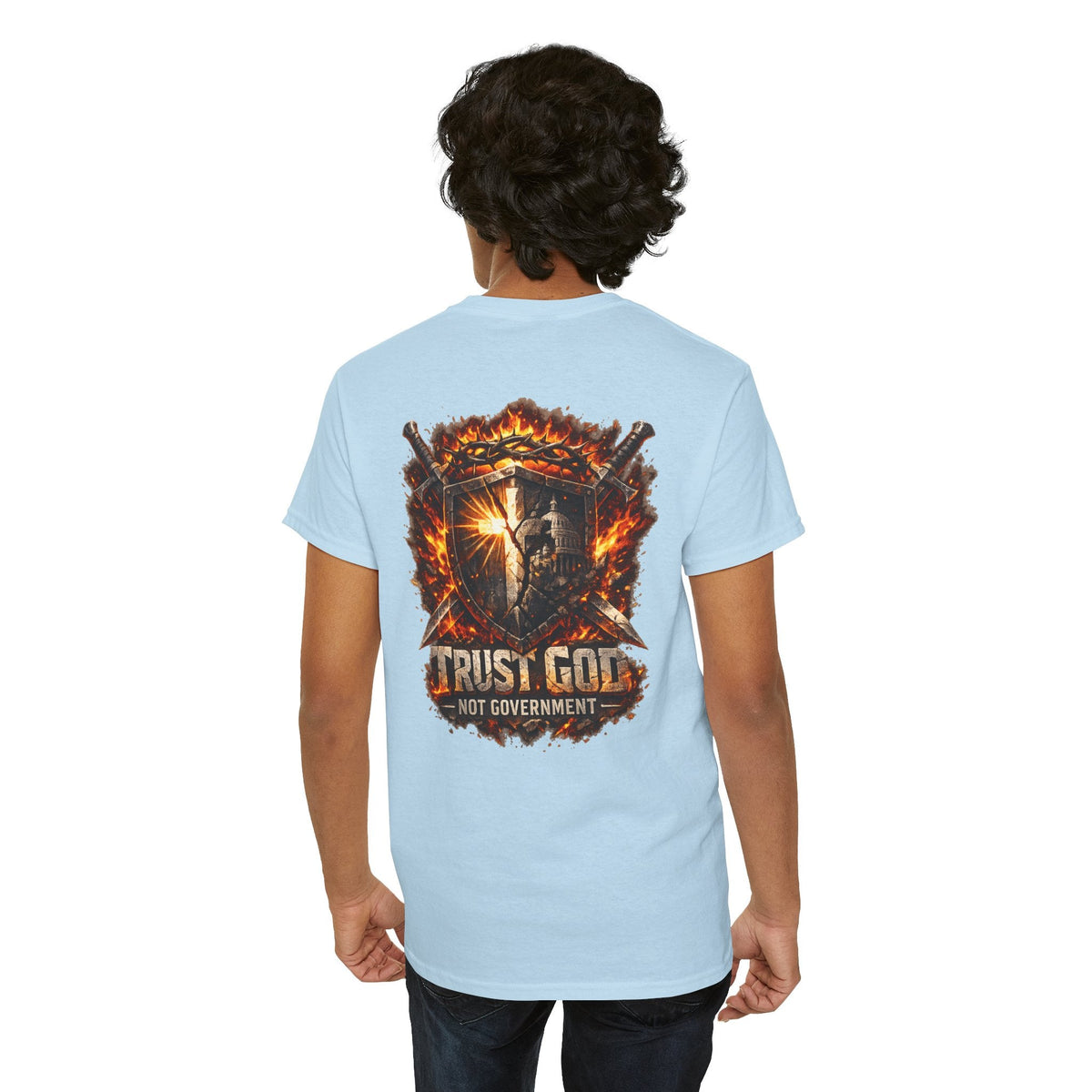 Faith & Freedom Tee — "Trust God Not Government" Patriotic Christian T-Shirt Printify