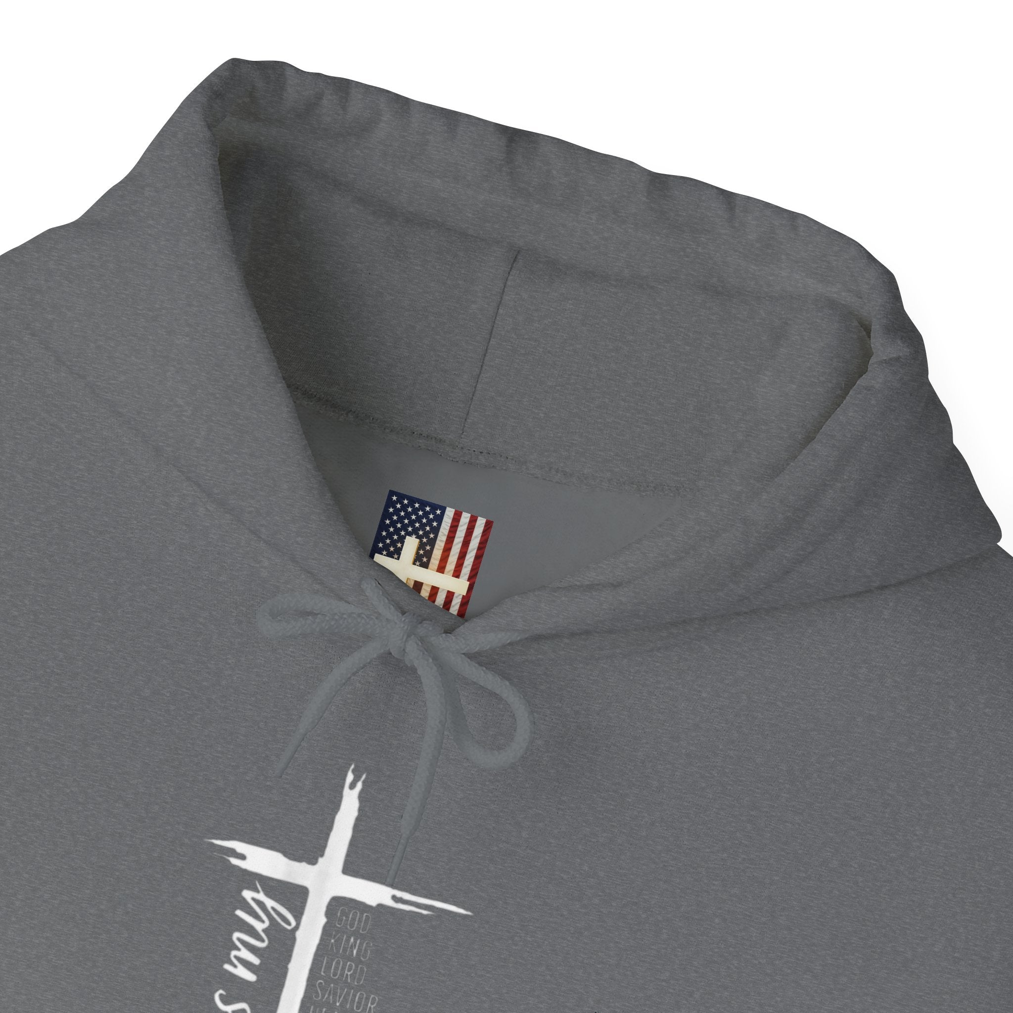 Jesus Is My Everything Hoodie – Cross List God King Lord Savior Christian Sweatshirt for Total Surrender Faith Printify