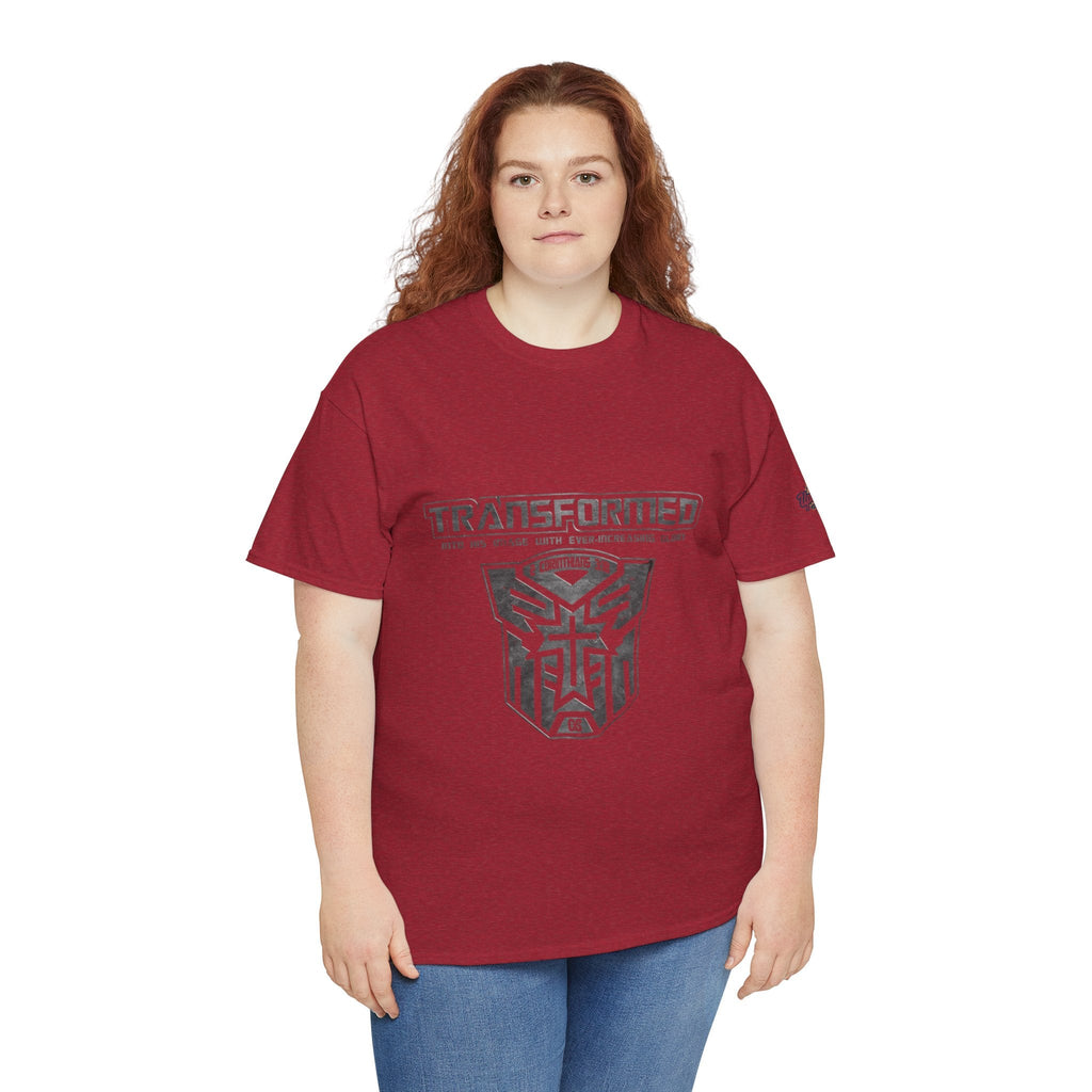 Transformer Logo Christian T-shirt | 2 Corinthians 3:18 Bible Verse T-shirt Printify