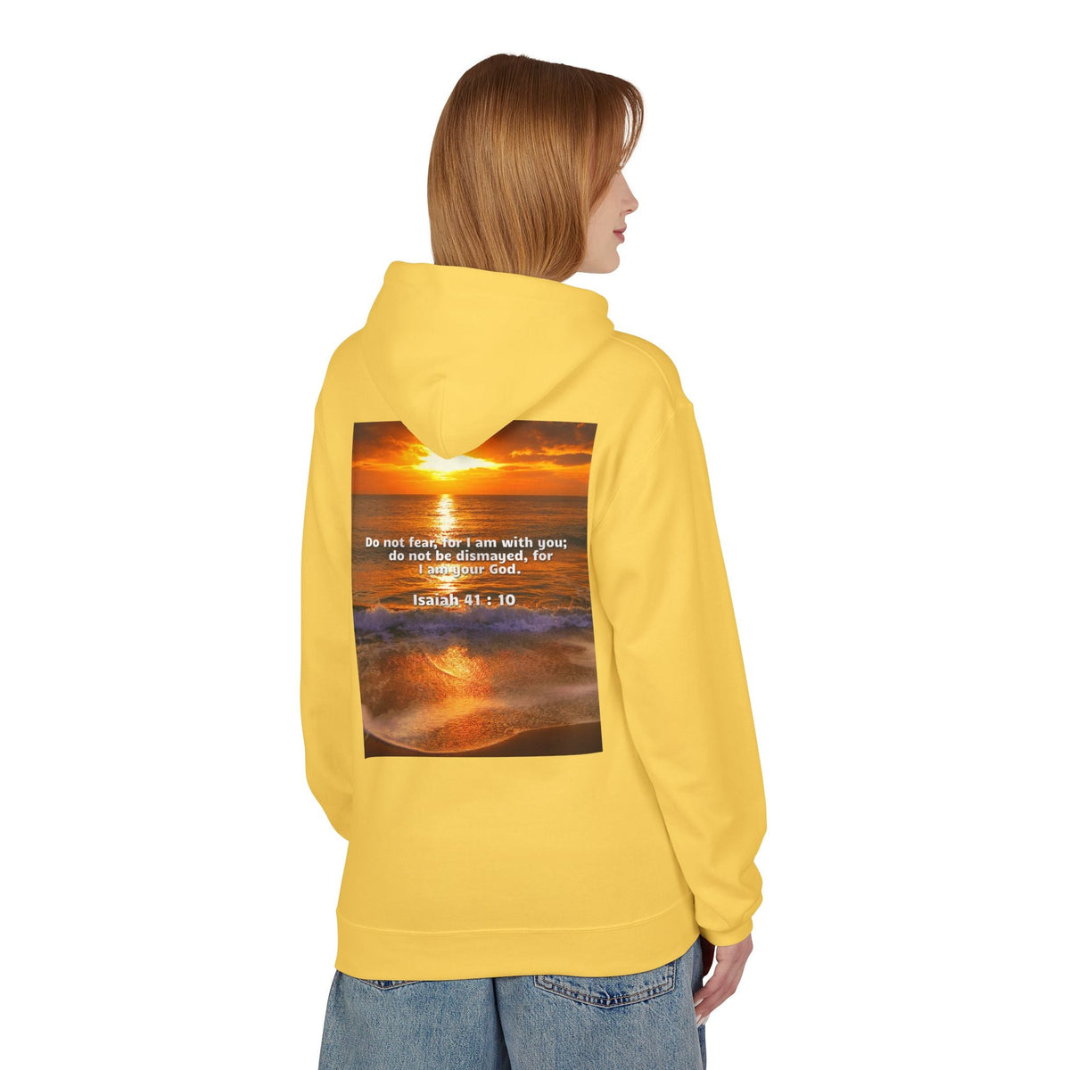 Hoodie - Isaiah 41:10 Bible Verse Religious Design Printify