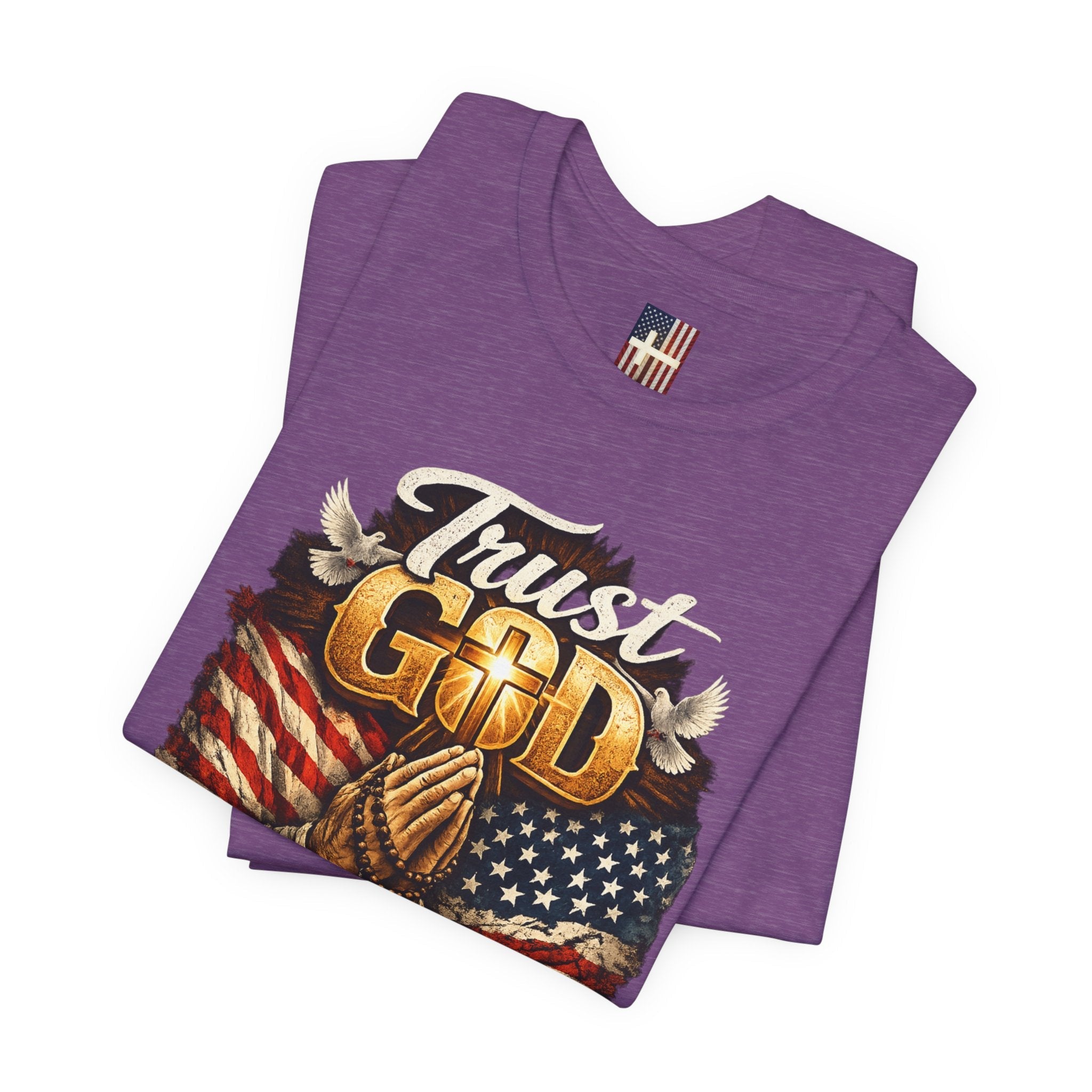 Trust God Not Government T-Shirt — Vintage Patriotic Christian Tee Printify