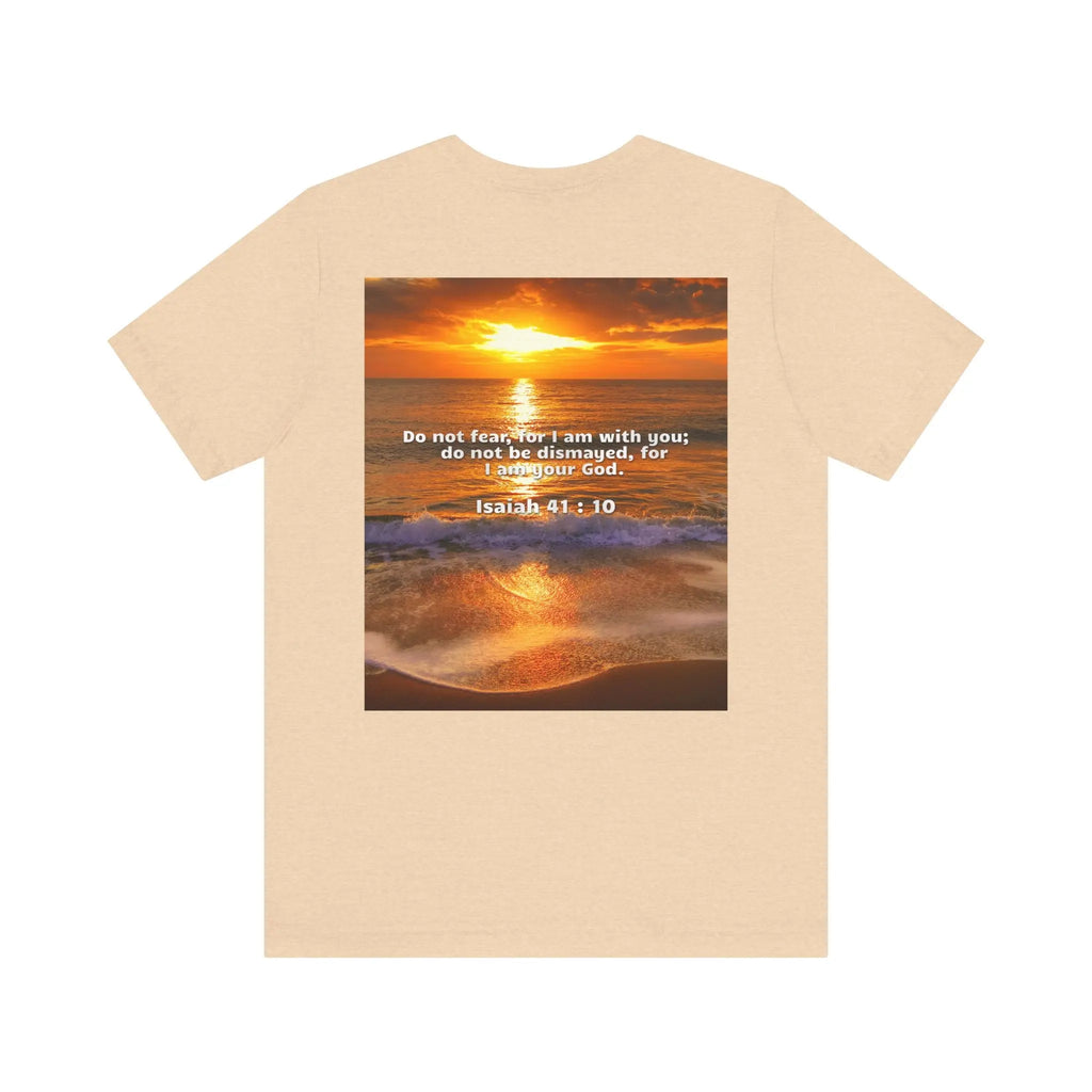 Bible Verse Unisex - Isaiah 41 : 10 Jersey Short Sleeve Tee Printify