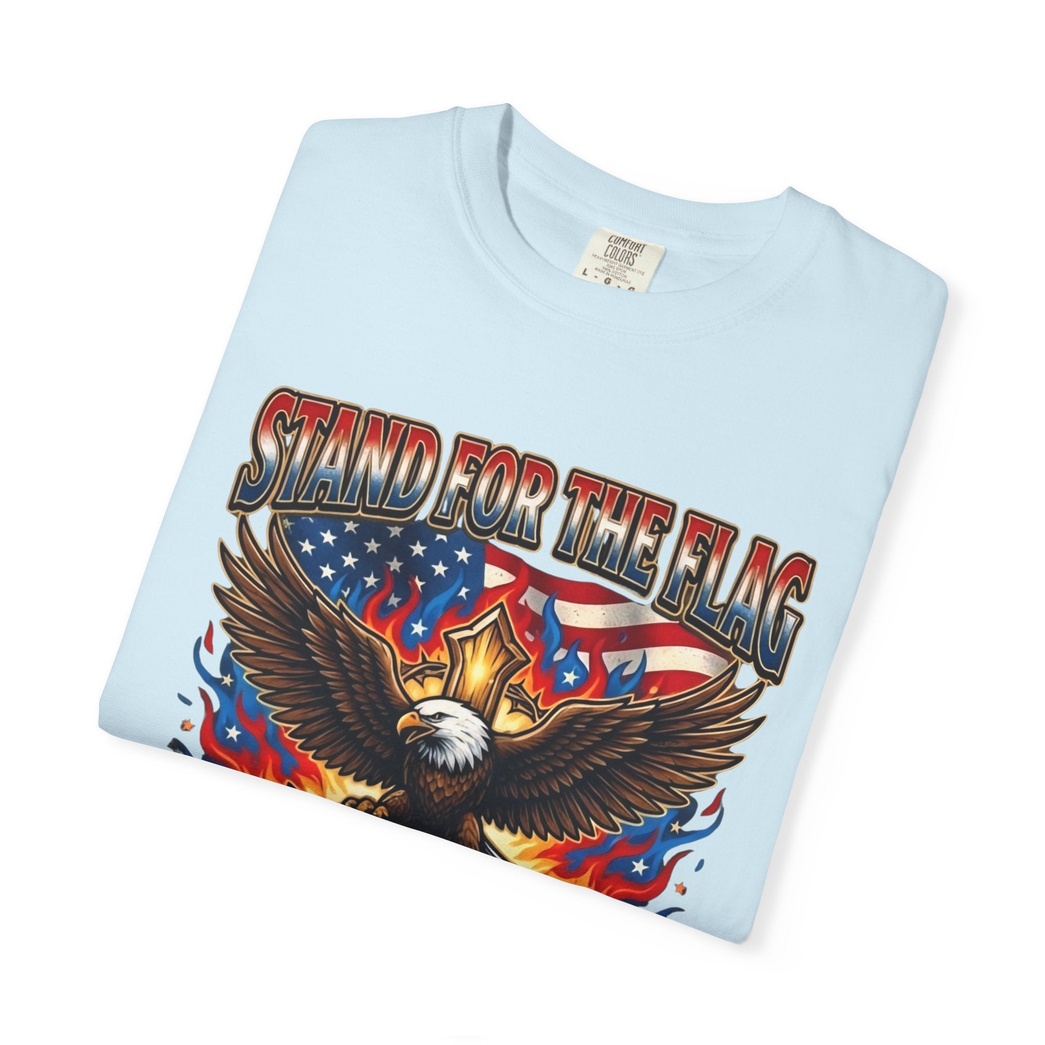 Stand for the Flag Kneel for the Cross T-shirt | Patriotic Eagle T-shirt Printify