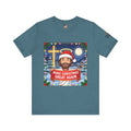 🎄 Make Christmas Great Again – Funny Christian T-Shirt | Jesus Holding Banner | Faith-Based Holiday Parody Tee | Uplifted Gear Printify