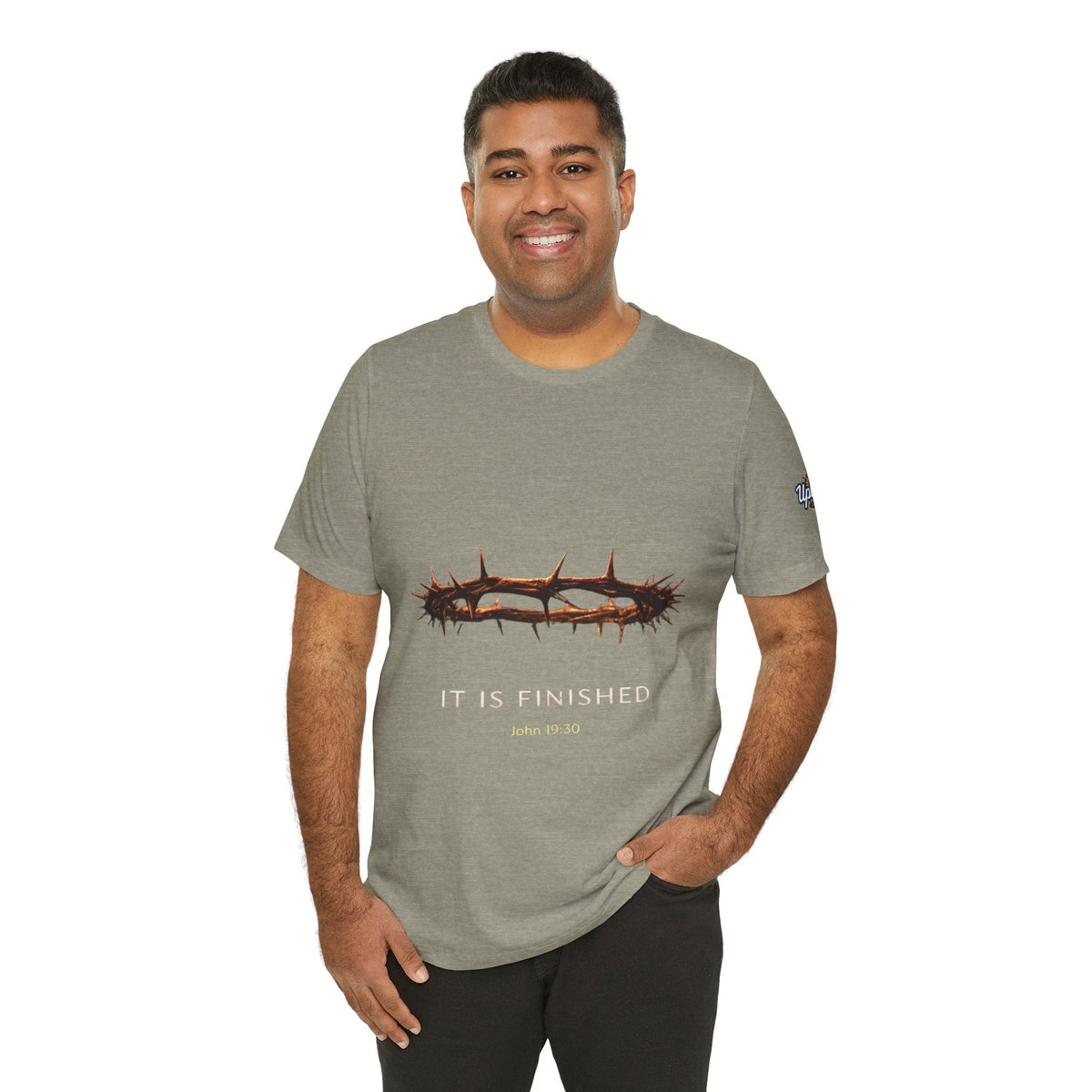 It Is Finished Crown of Thorns Tee — Christian John 19:30 Faith Shirt Printify