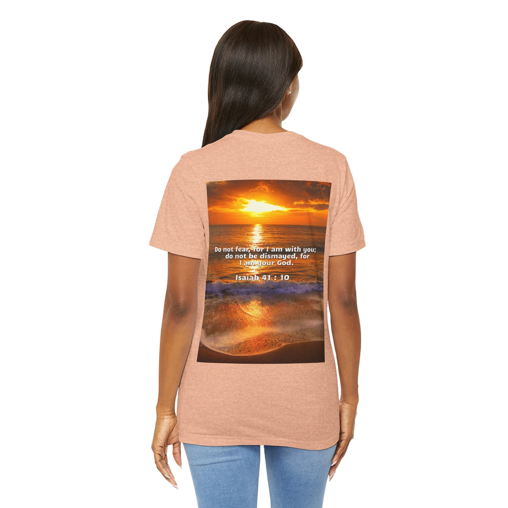 Bible Verse Unisex - Isaiah 41 : 10 Jersey Short Sleeve Tee Printify