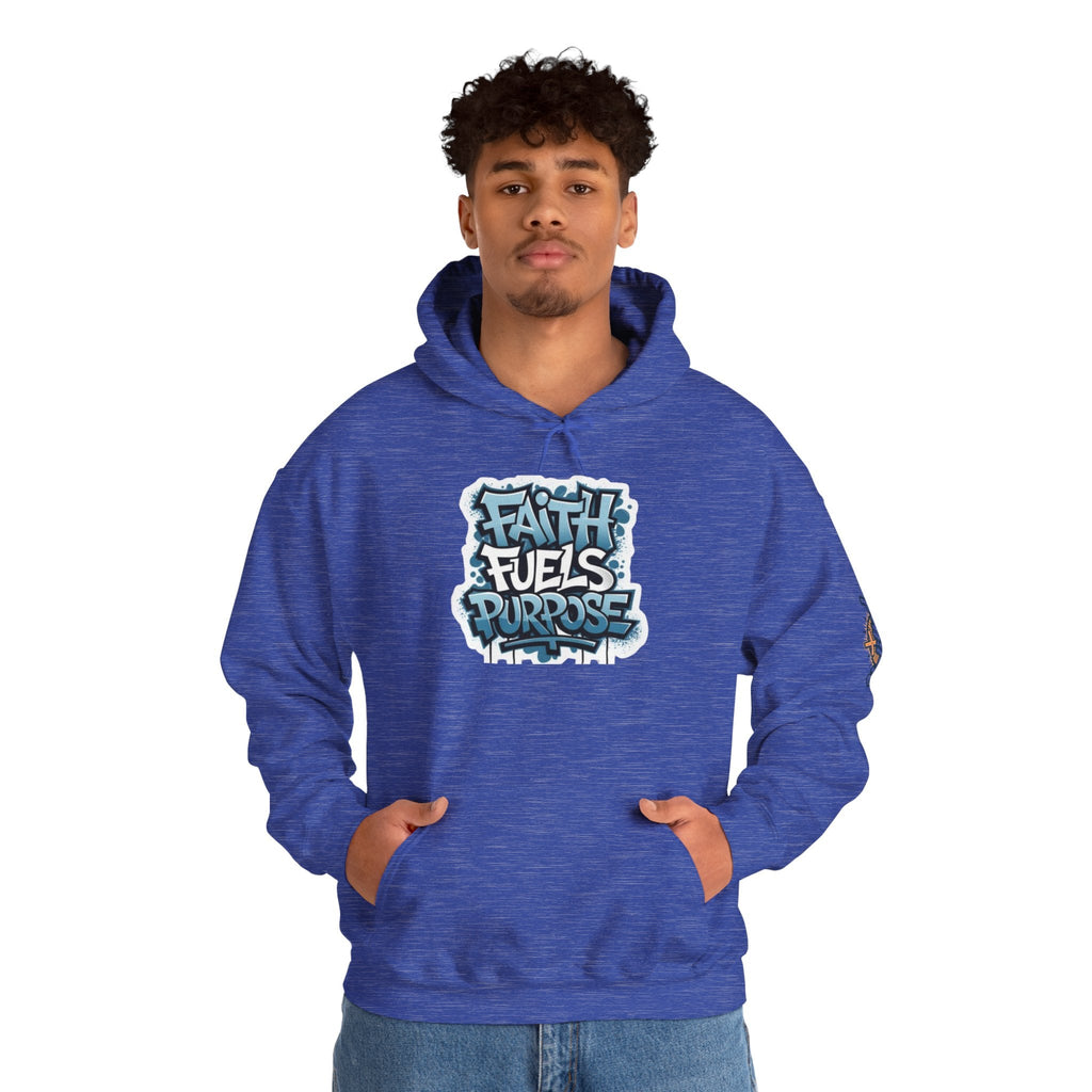 Faith Fuels Purpose Hoodie – Inspirational Christian Sweatshirt for Divine Drive & Unstoppable Belief Printify