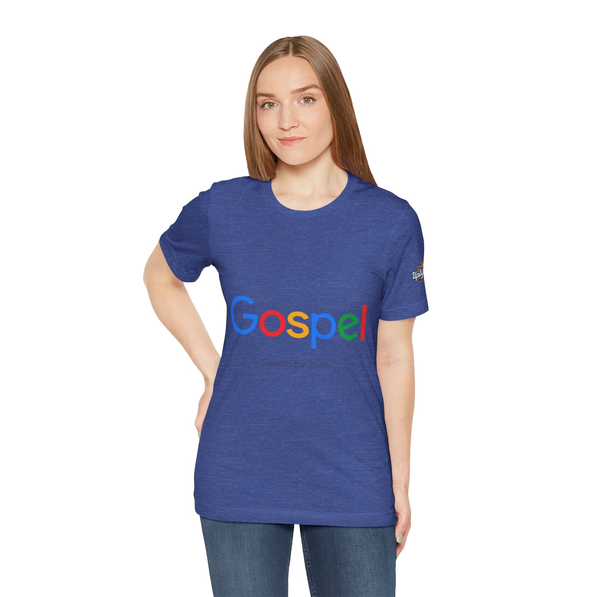 Gospel Graphic Tee — "Gospel" Colorful Logo Christian T-Shirt Printify