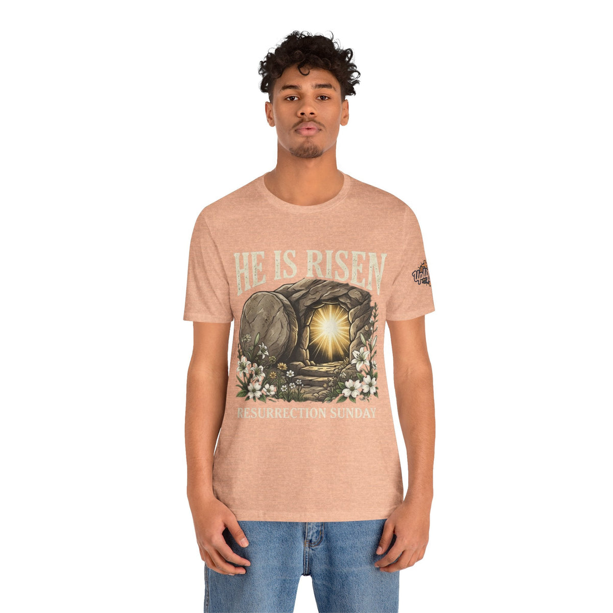 He Is Risen T-Shirt — Jesus Christ Resurrection Easter Tee Printify