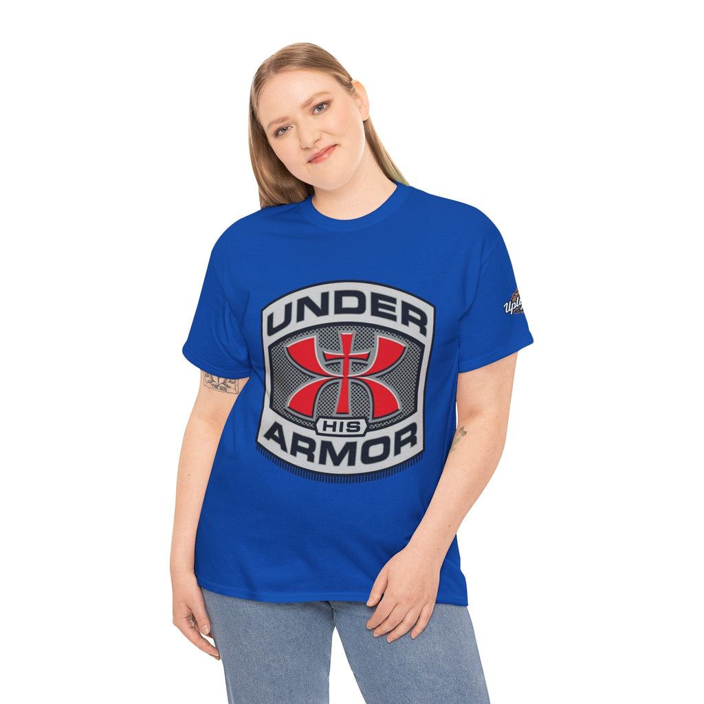 Under HIS Armor Christian T-Shirt — Faith-Inspired Under Armour Style Printify