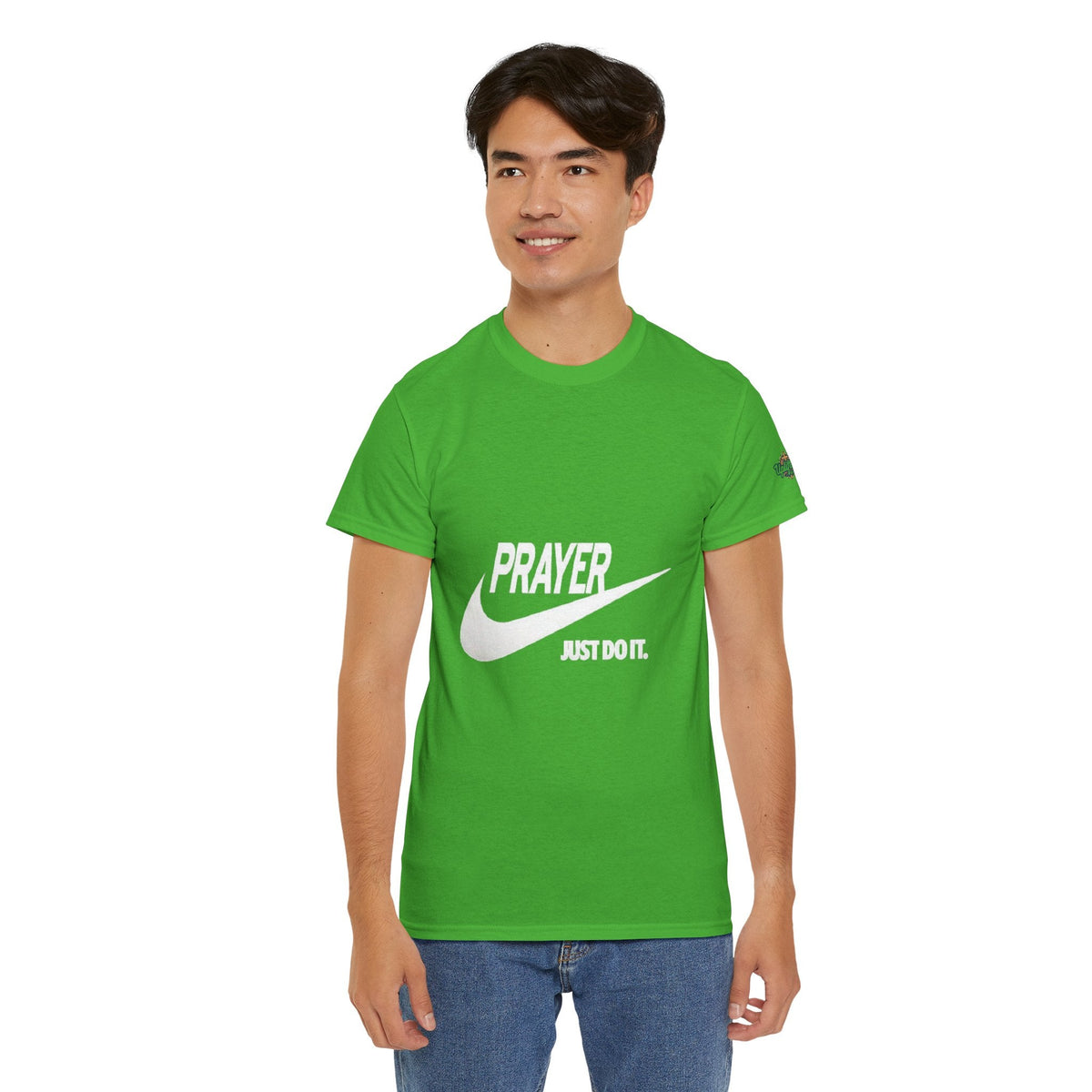 Prayer Just Do It T-shirt - Funny Christian Nike Parody T-shirt - Faith Gear Printify