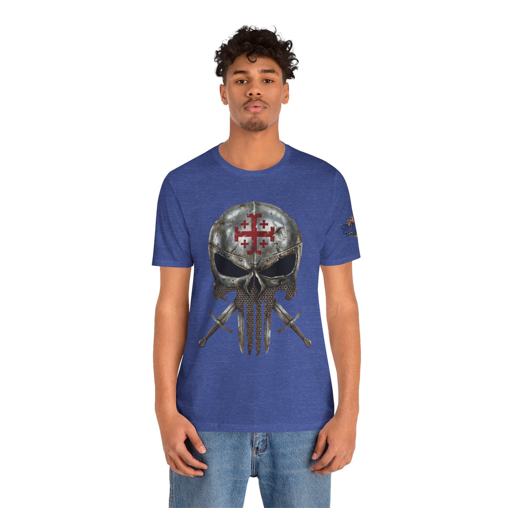 Crusader Knight Christian Skull T-shirt - Warrior Armor of God T-shirt Printify