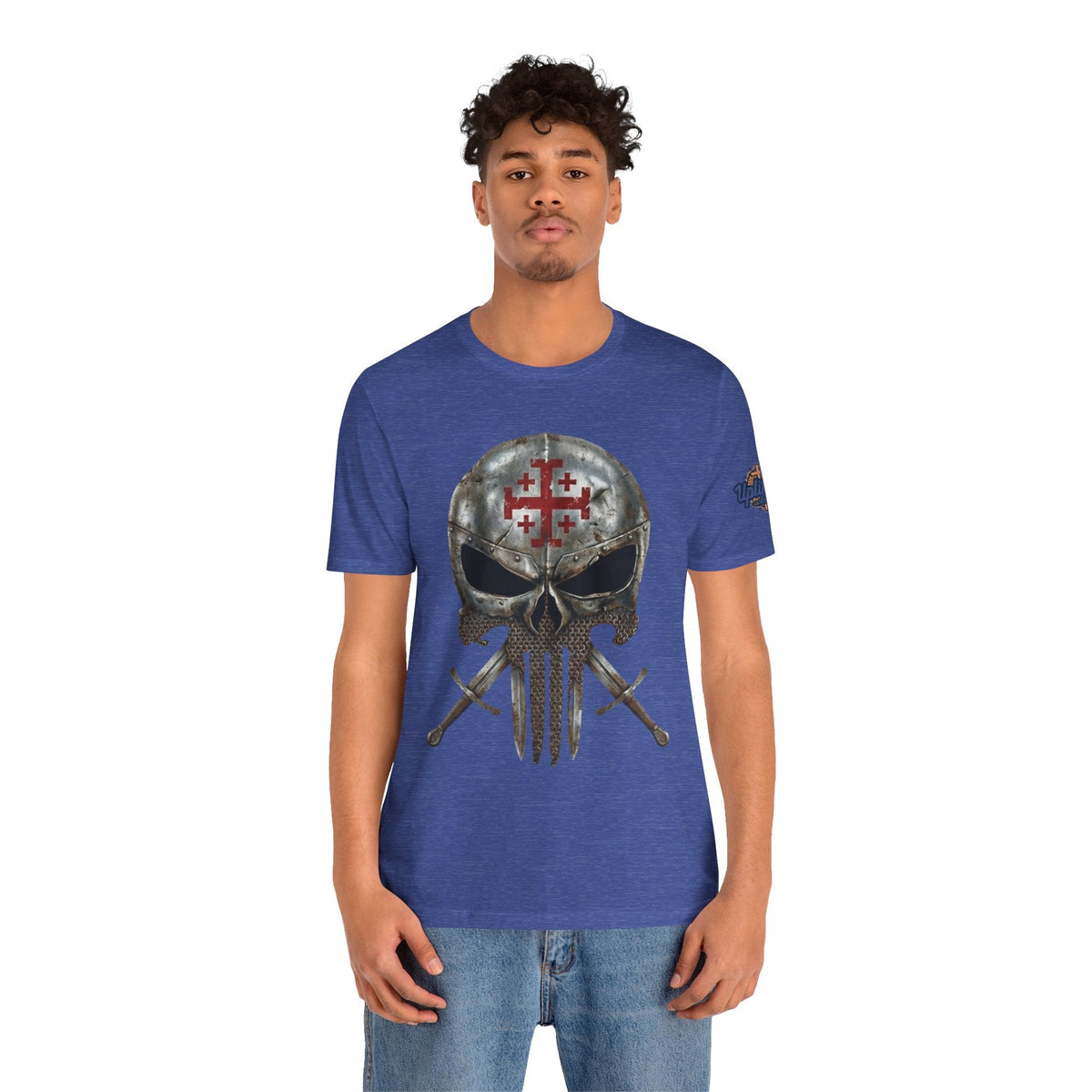 Crusader Knight Christian Skull T-shirt - Warrior Armor of God T-shirt Printify