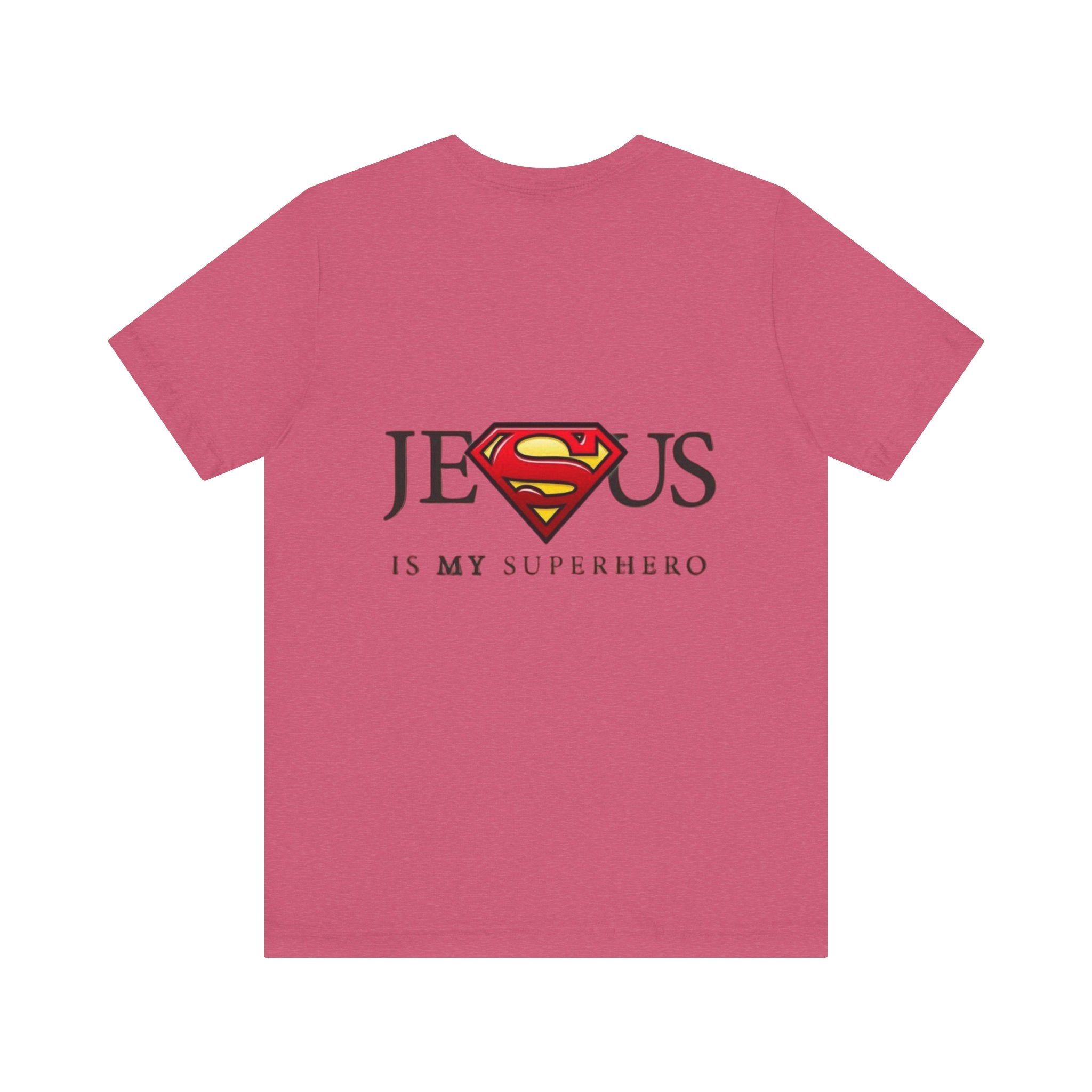 Jesus Is My Superhero T-Shirt — Faith-Based Superman-Inspired Tee Printify