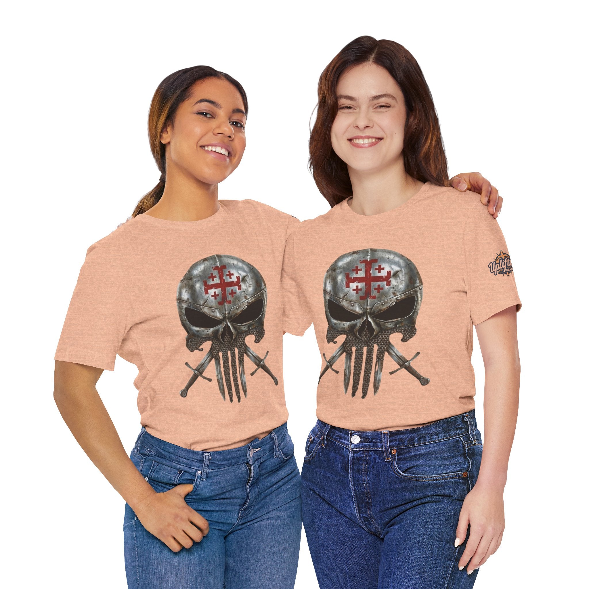 Crusader Knight Christian Skull T-shirt - Warrior Armor of God T-shirt Printify