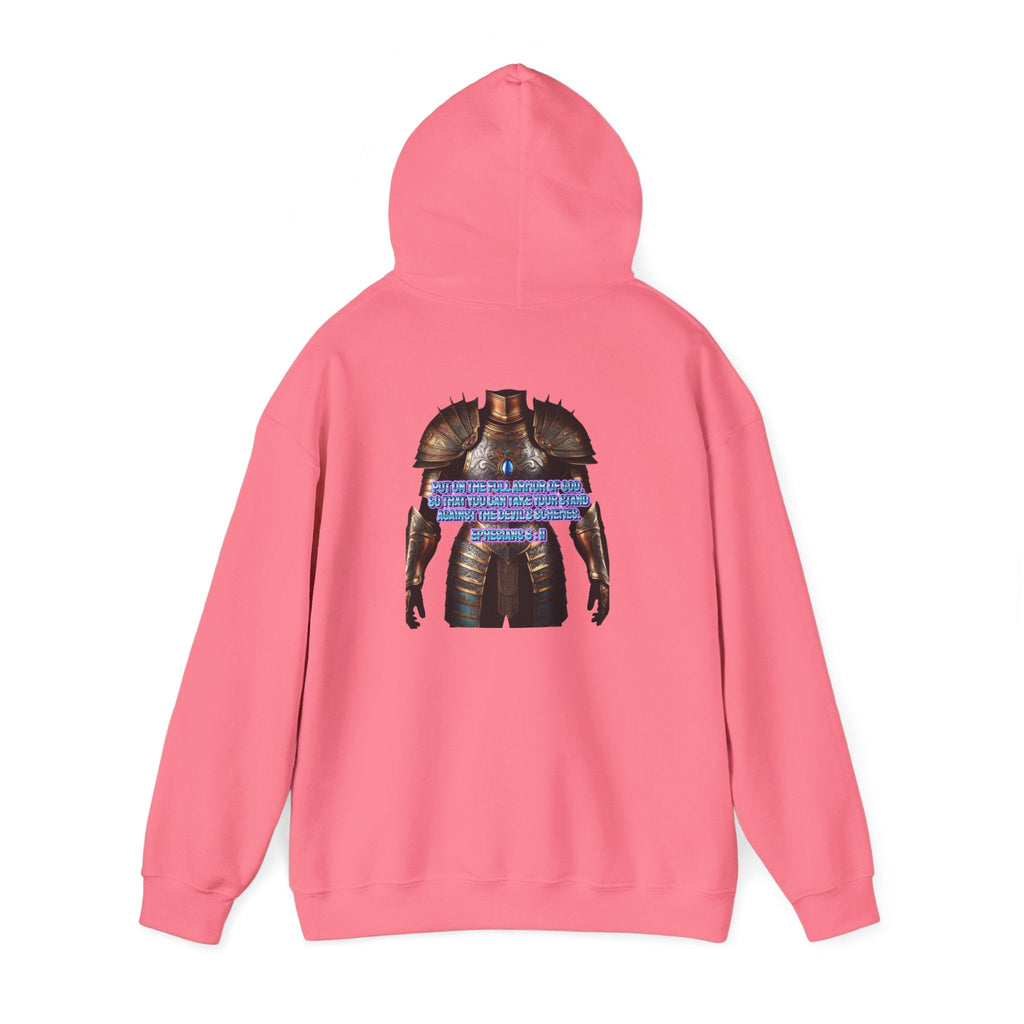 Religious Graphic Armor Of God Design - Unisex Heavy Blend™ Hooded Sweatshirt Printify
