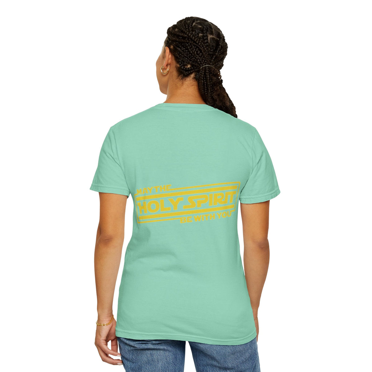 May the Holy Spirit Be With You T-shirt - Christian Star Wars Parody T-shirt Printify