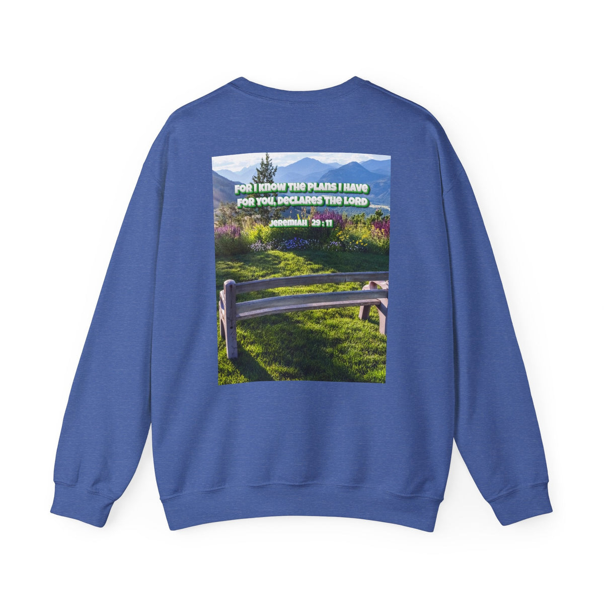 Bible Verse Unisex Heavy Blend™ Crewneck Sweatshirt -  Jeremiah 29 : 11 Printify
