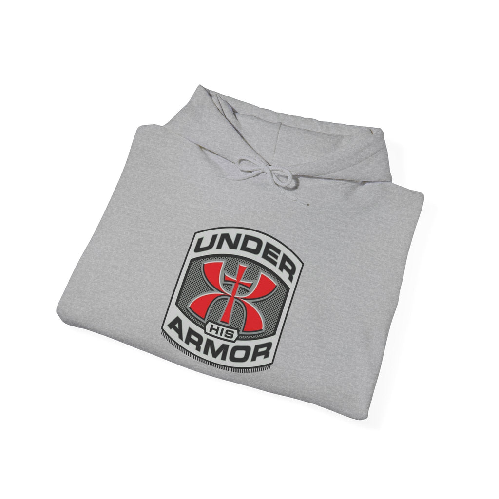 Under Armor Logo Hoodie — Black Athletic Pullover Printify