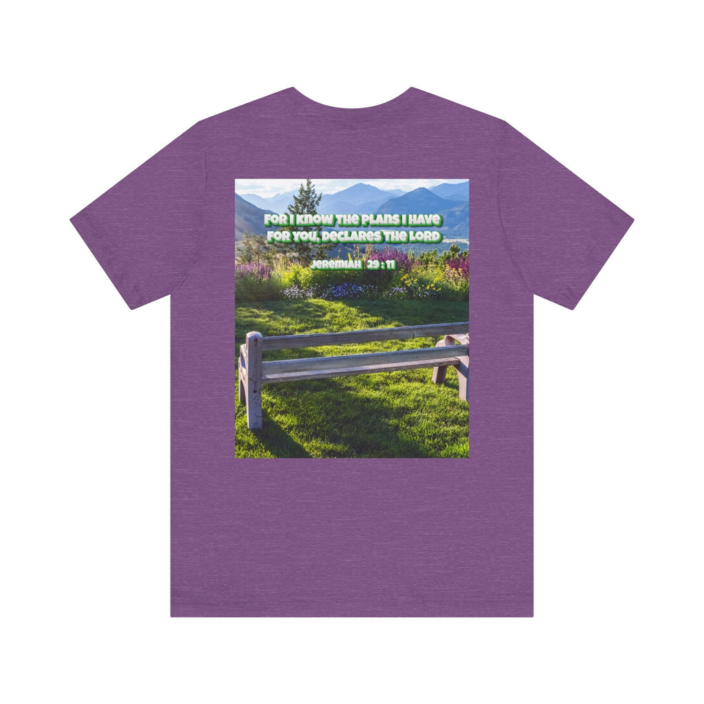 Bible Verse Unisex Tee - Jeremiah 29 : 11 Printify
