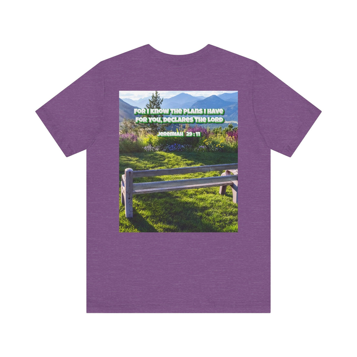 Bible Verse Unisex Tee - Jeremiah 29 : 11 Printify